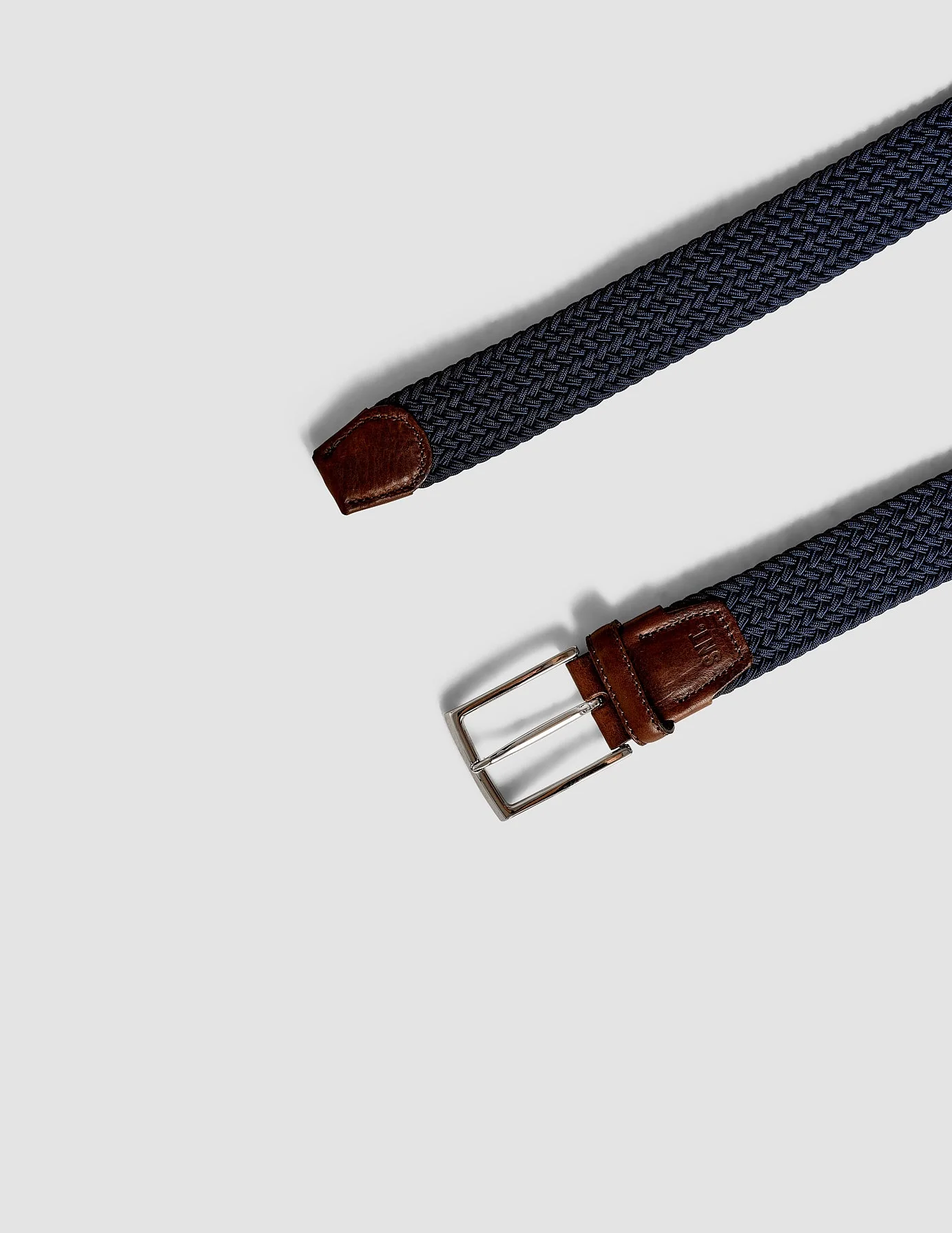 Braided Elastic Belt Dark Navy - Image 4