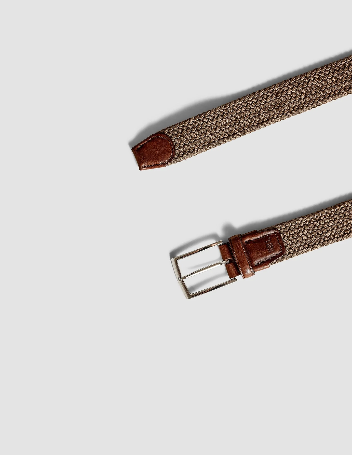 Braided Elastic Belt Khaki - Image 4