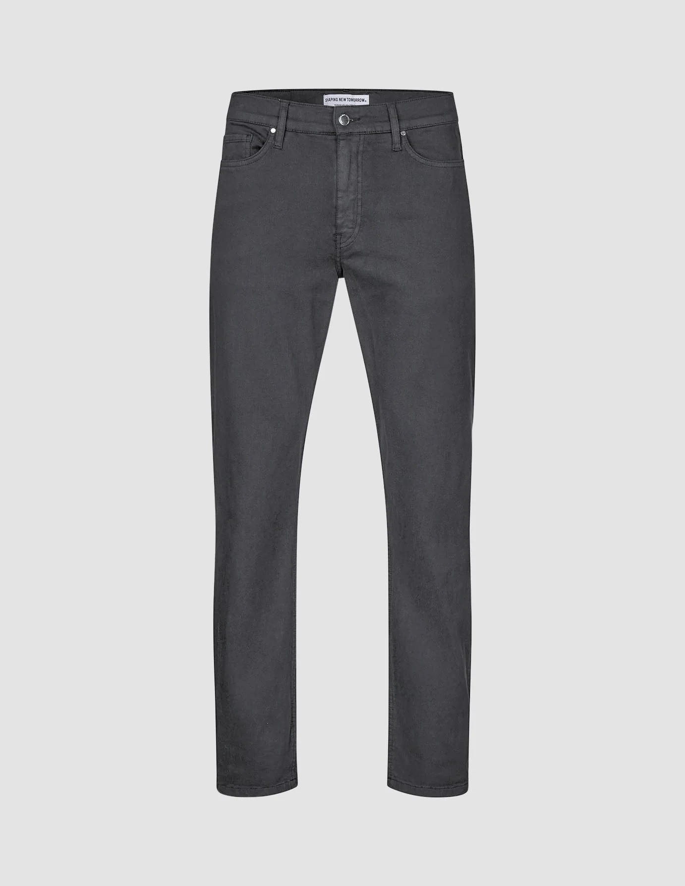 Classic 5-Pocket Pants Regular Dark Grey - Image 3