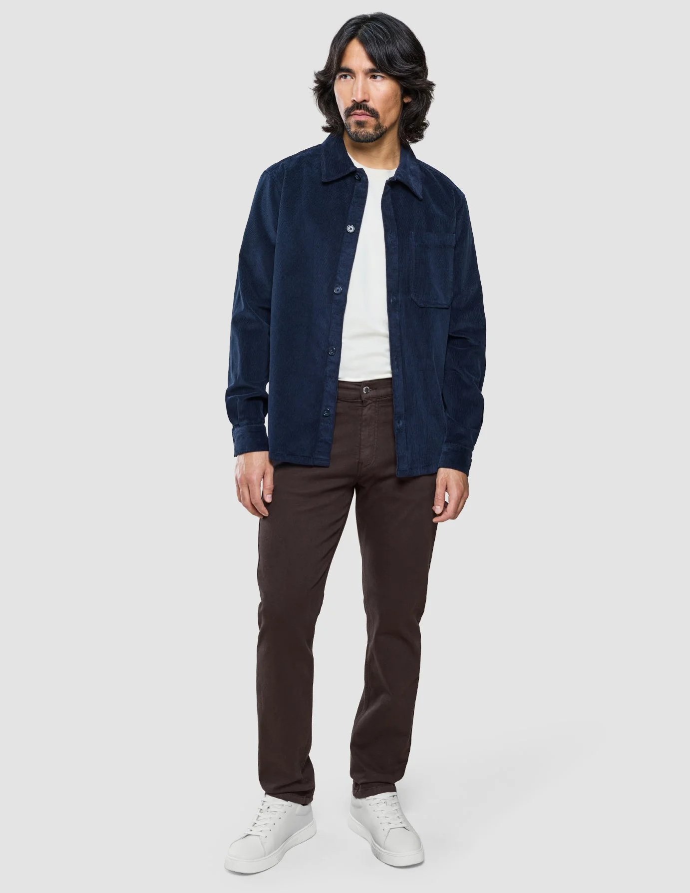 Classic 5-Pocket Pants Slim Dark Brown - Image 4