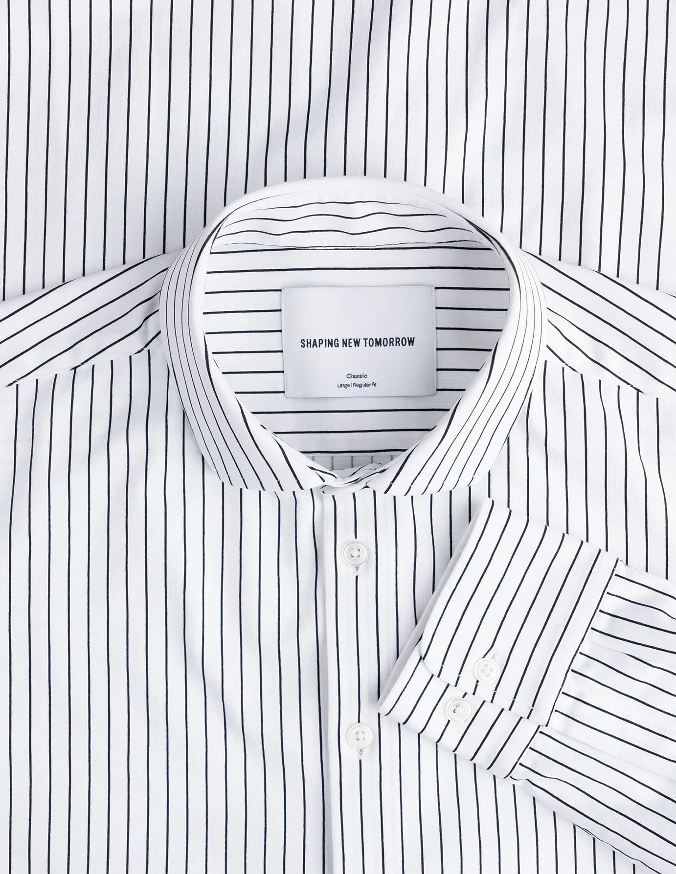 Classic Shirt Black Stripes Regular - Image 14
