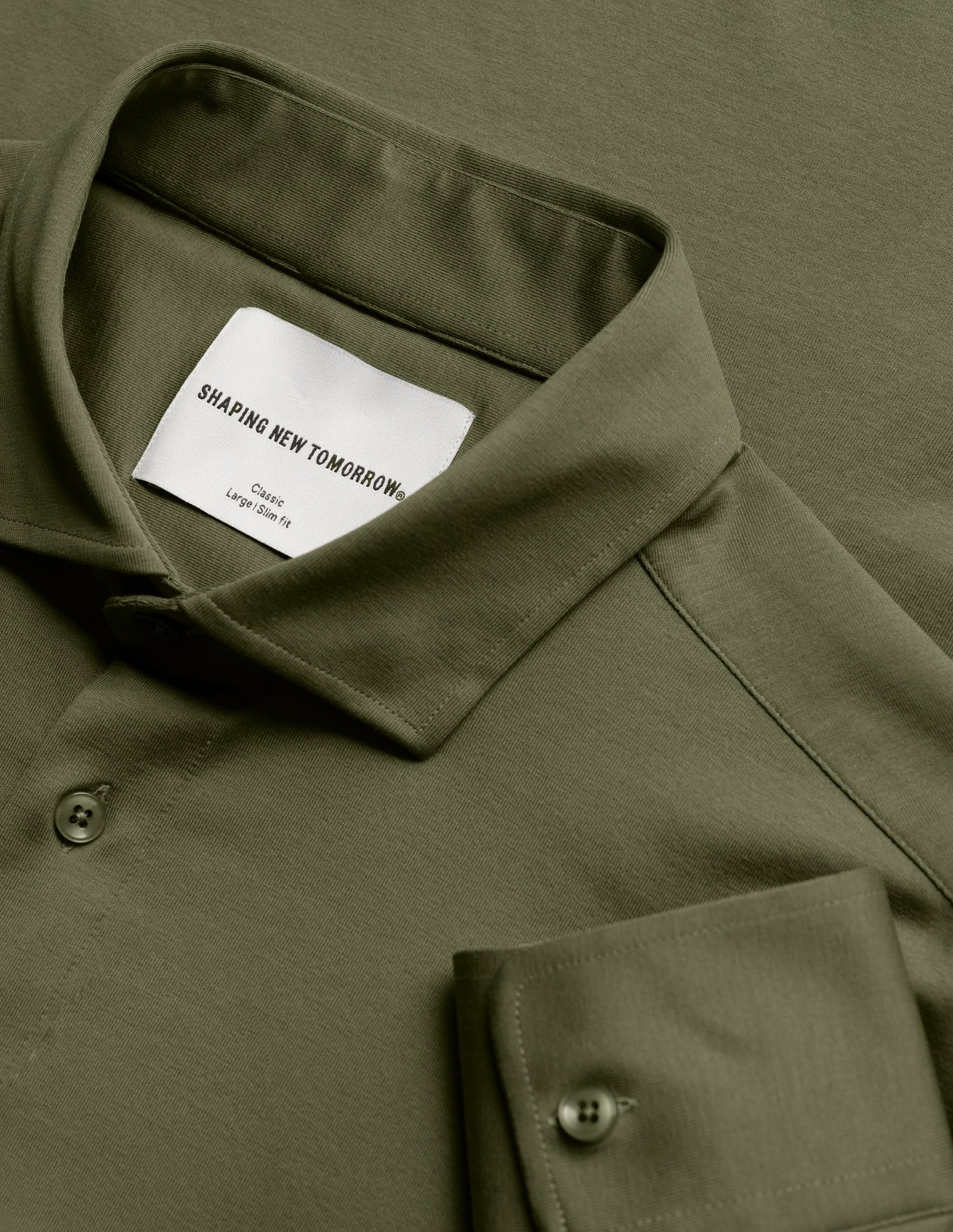 Classic Hemd Clover Green Slim - Image 7
