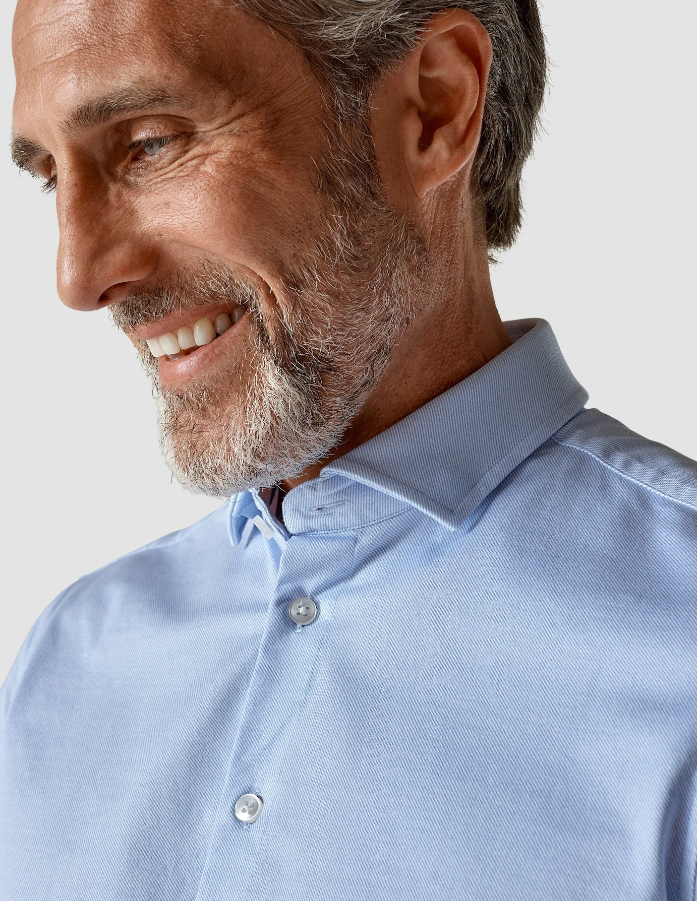 Classic Shirt Light Blue Twill Regular - Image 6