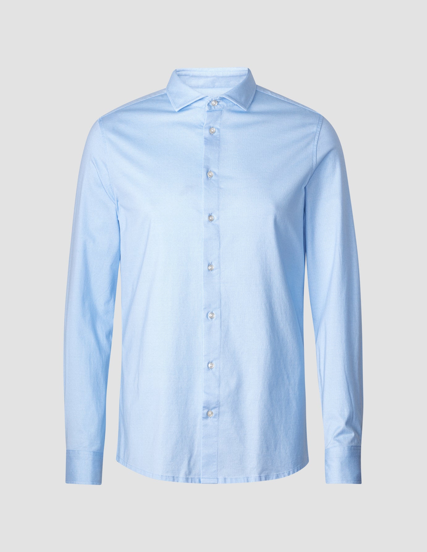 Classic Shirt Light Blue Twill Slim - Image 3