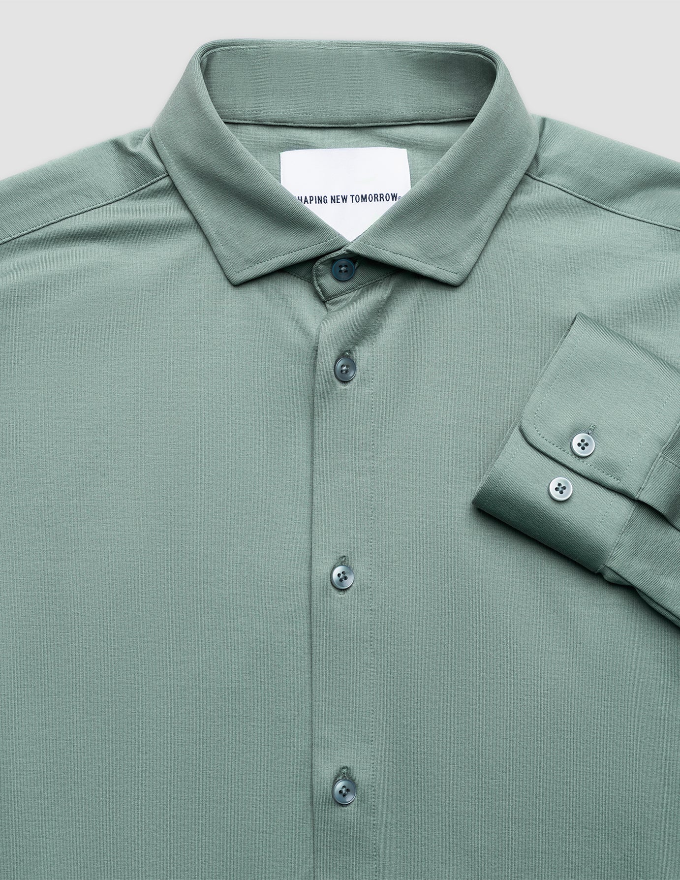 Classic Shirt Mist Green Slim - Image 7