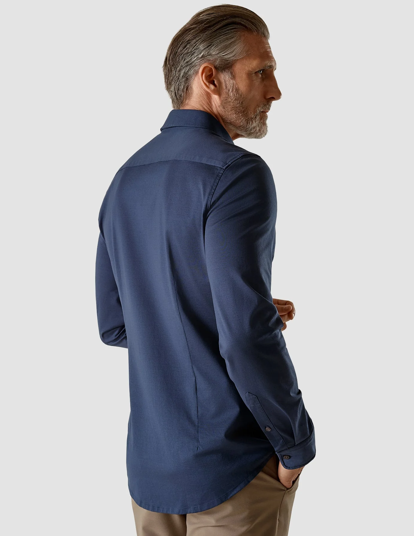 Classic Shirt Navy Slim - Image 4