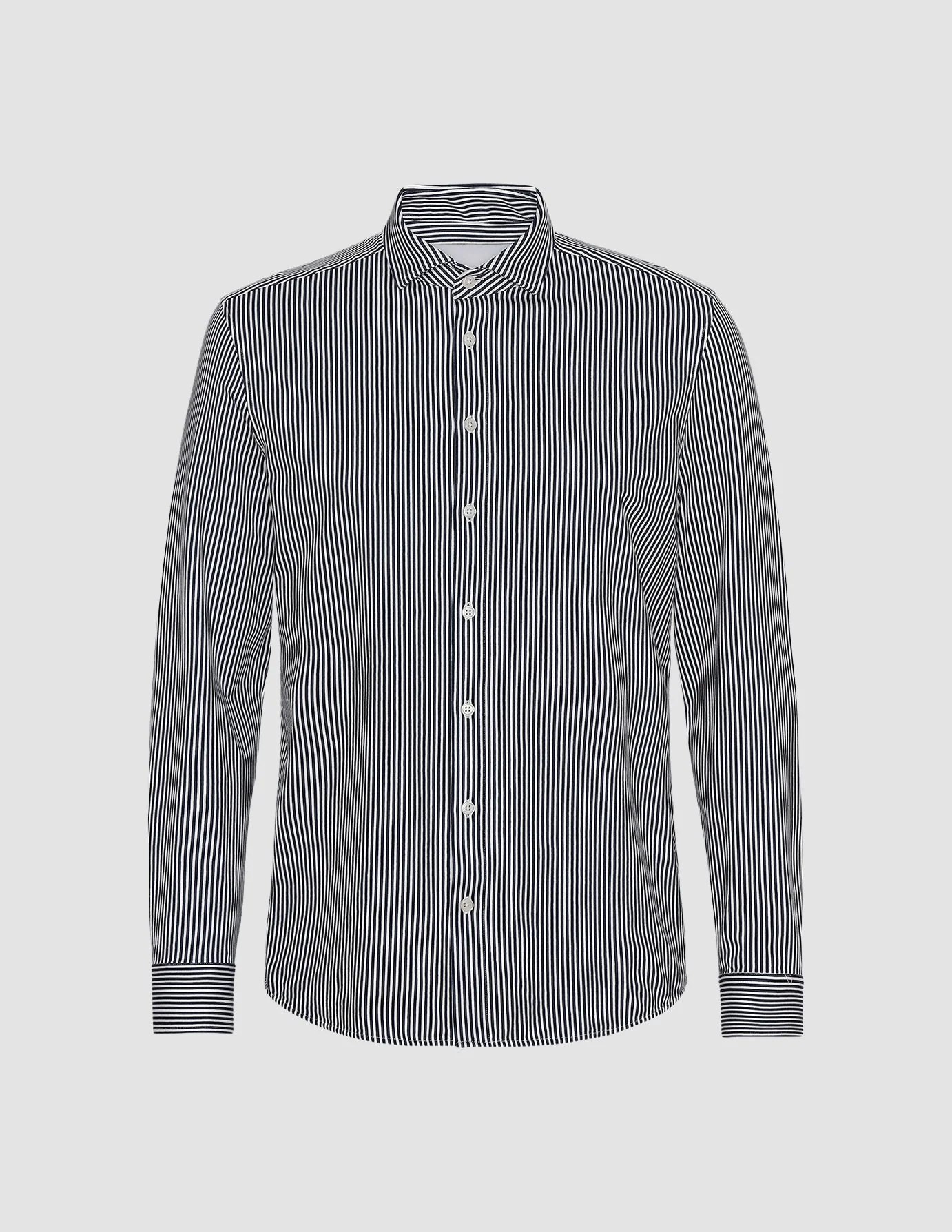 Classic Shirt Navy Stripes Regular - Image 3