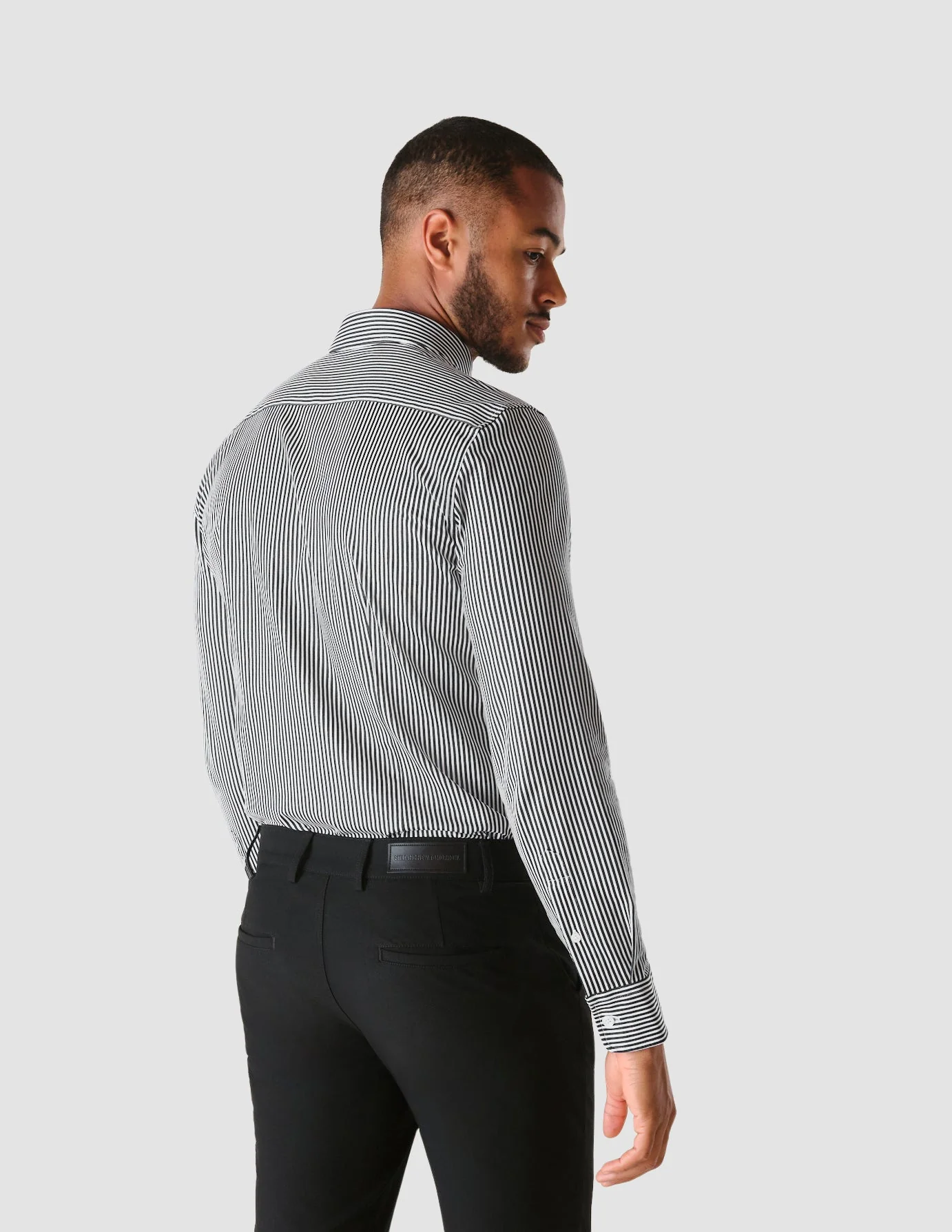 Classic Shirt Navy Stripes Regular - Image 4