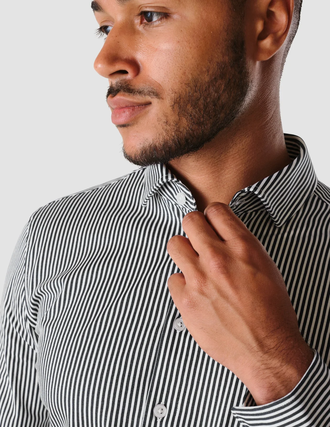 Classic Shirt Navy Stripes Regular - Image 6