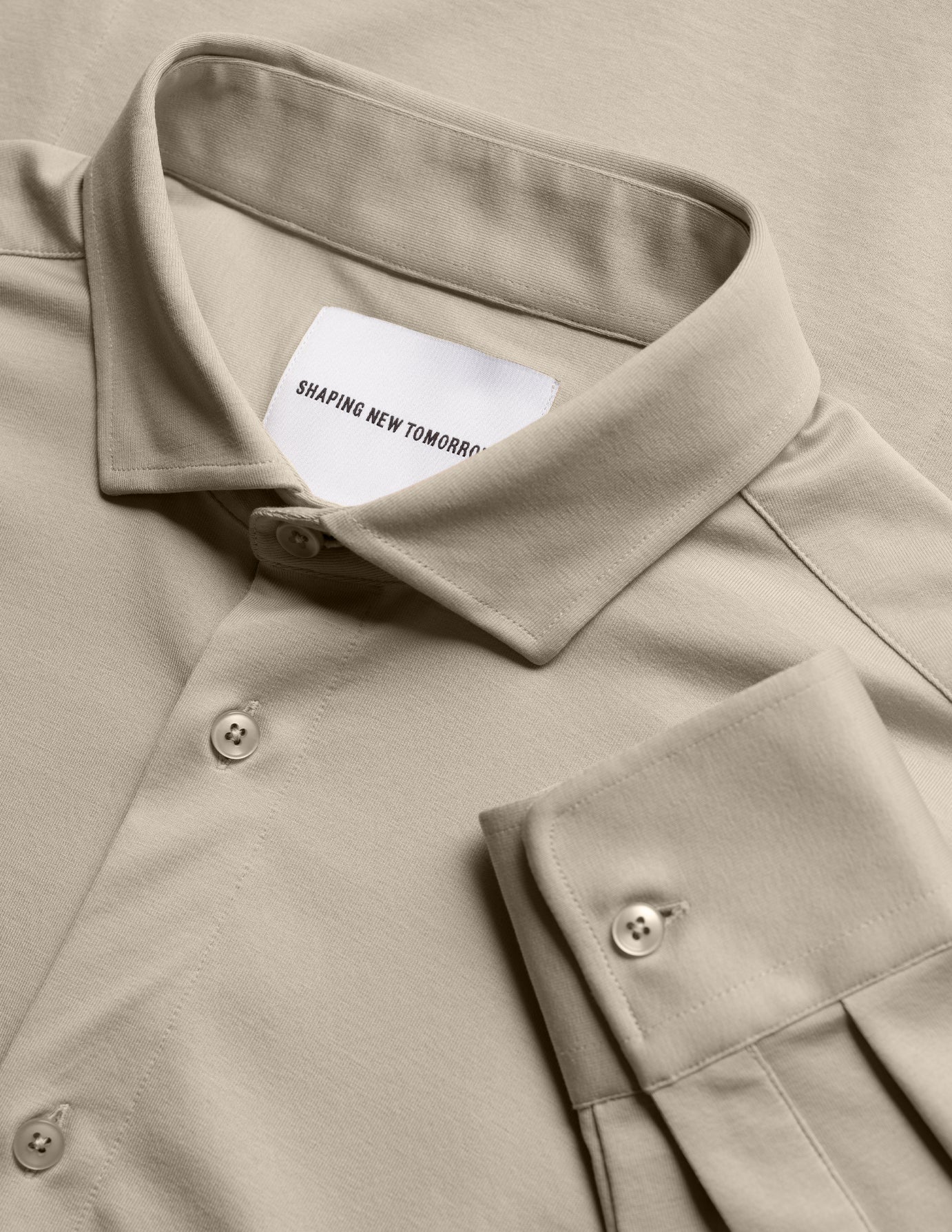 Classic Hemd Stone Beige Regular - Image 7