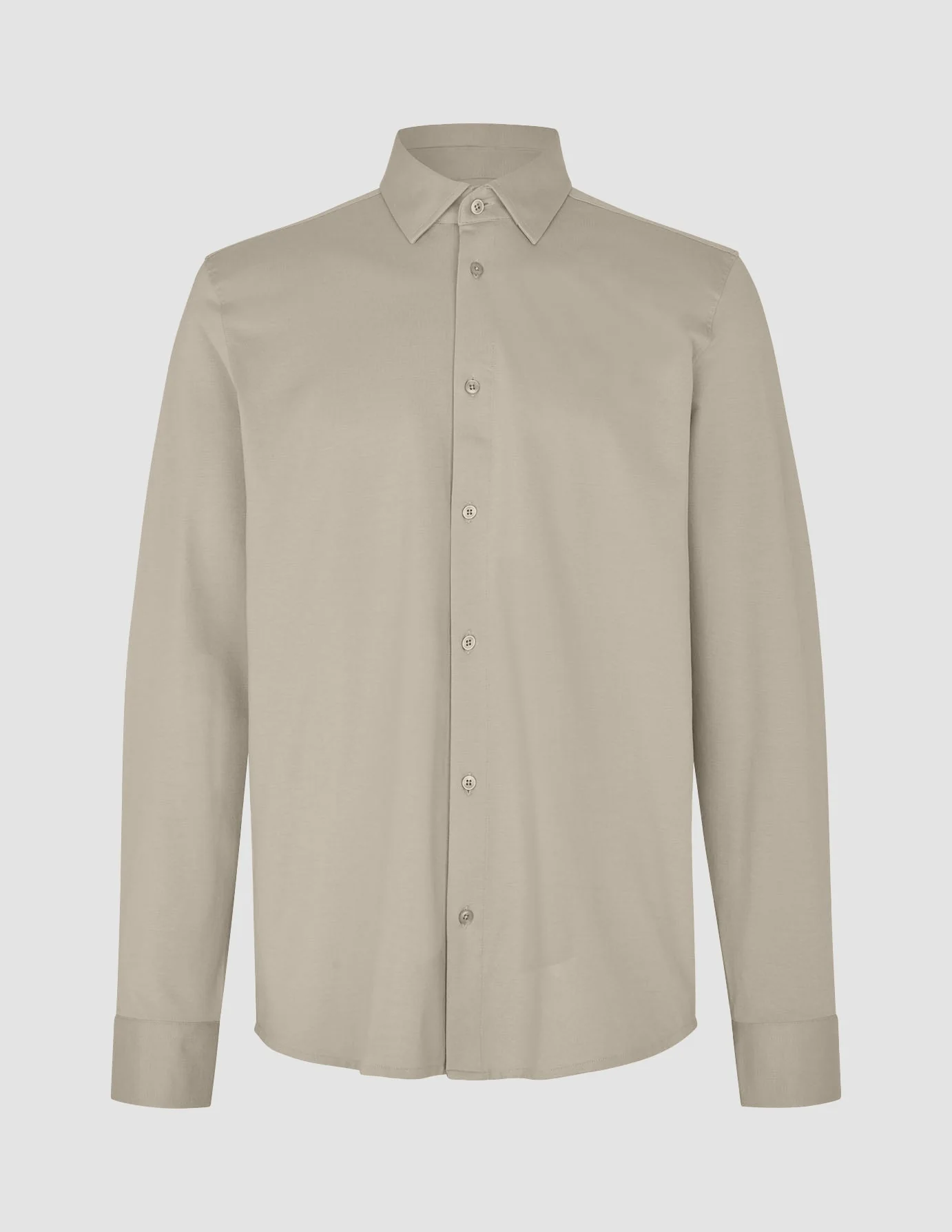 Classic Hemd Stone Beige Slim - Image 3