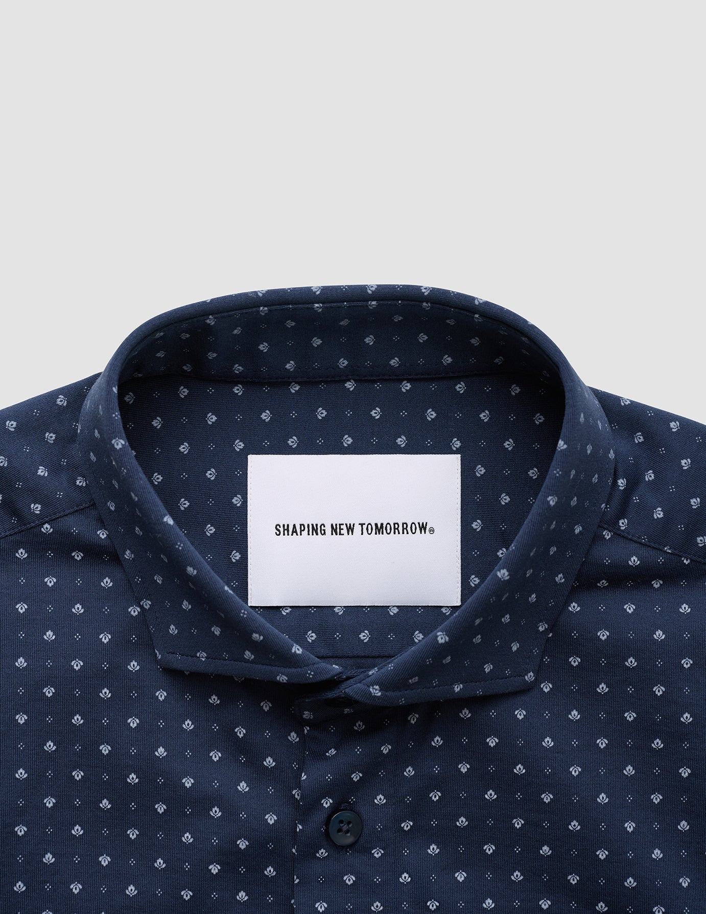 Classic Short Sleeve Shirt Lotus Navy - Image 6