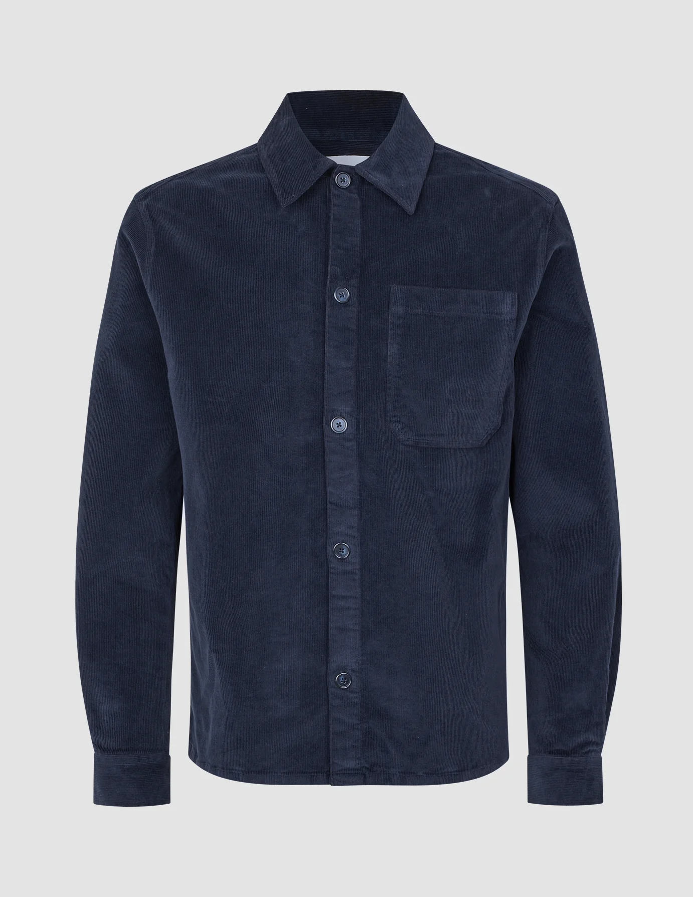 Corduroy Overshirt Dark Navy - Image 3