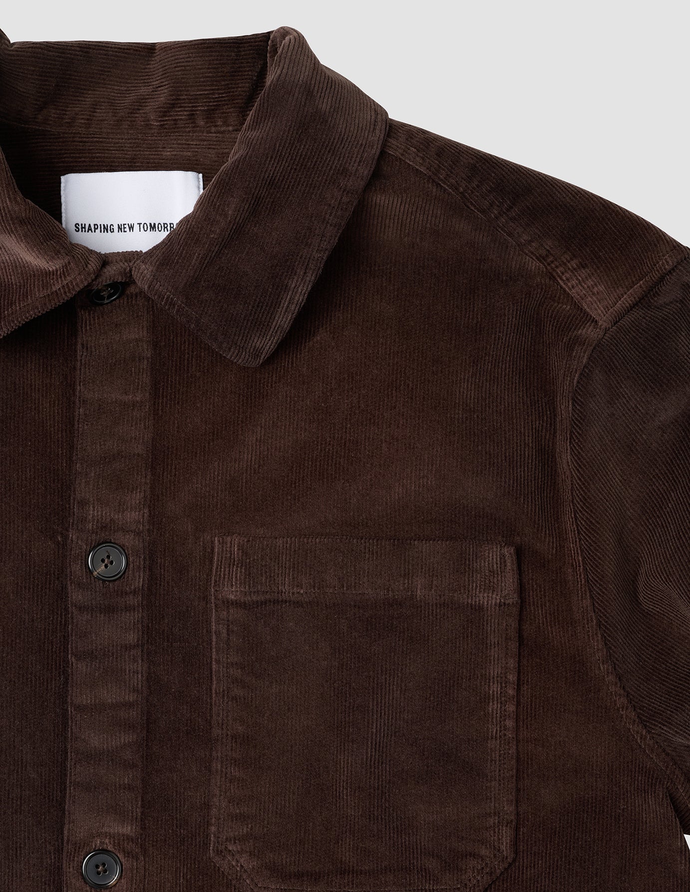 Corduroy Overshirt Espresso - Image 6