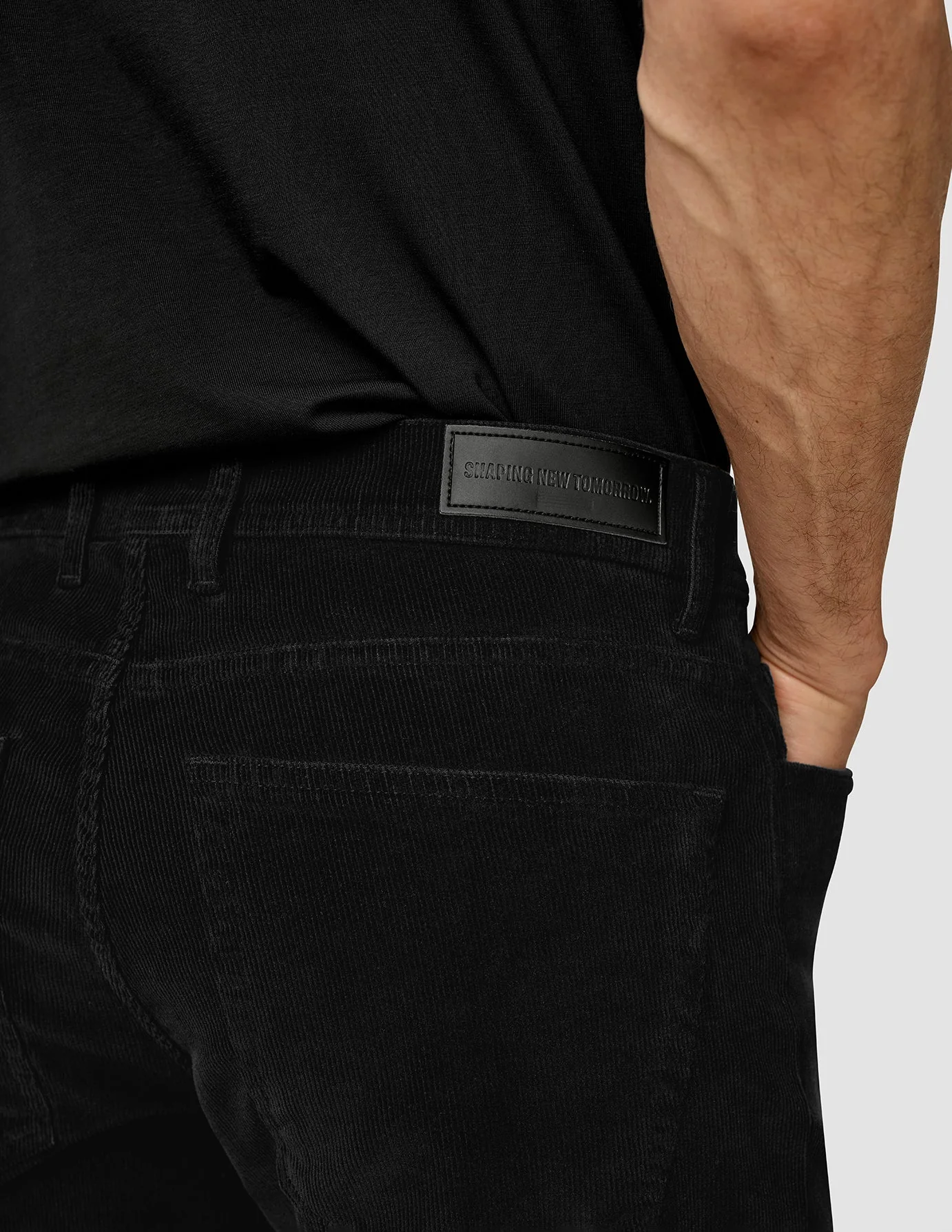 Corduroy Pants Black - Image 7