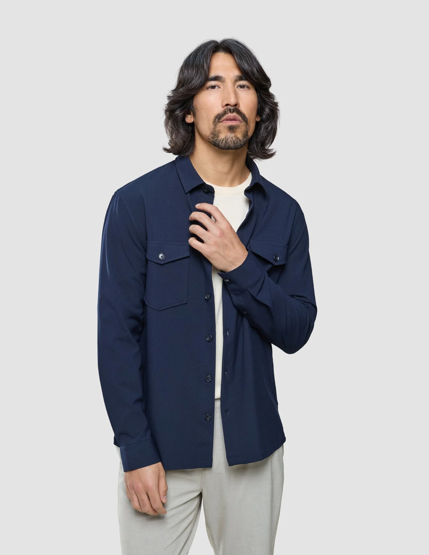 Ease Overshirt Blue Nights - Image 4
