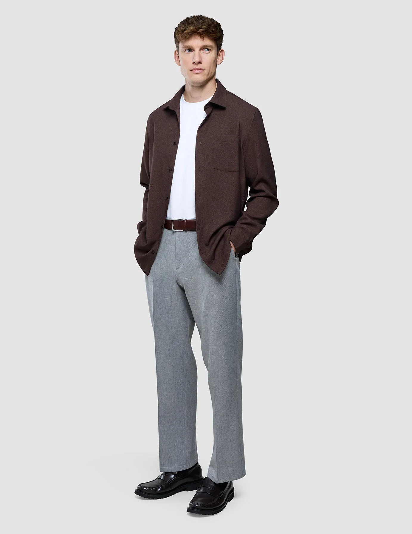 Effortless Shirt Dark Brown - Image 2