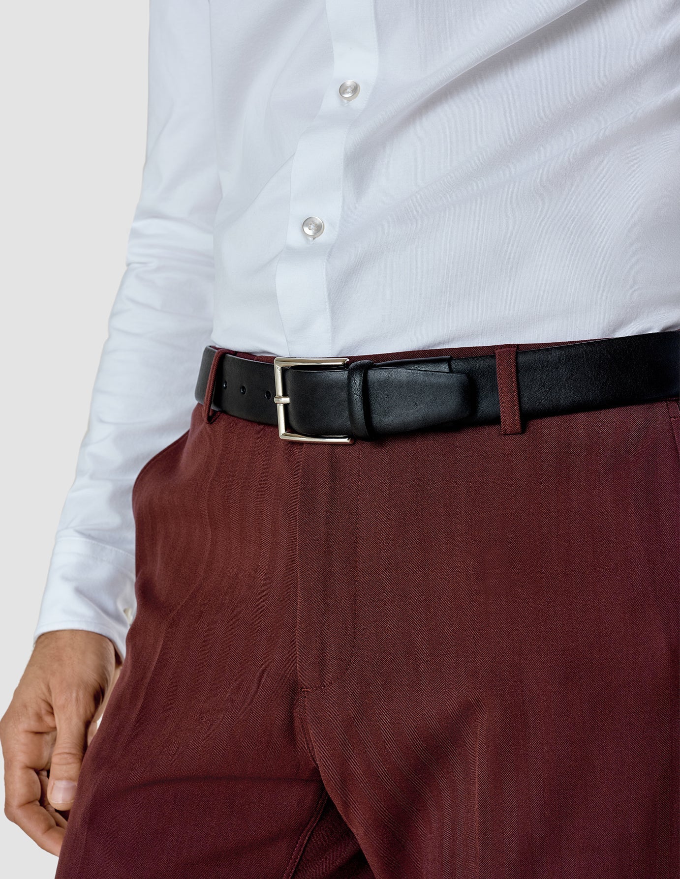Elastic Leather Belt Black - Image 4
