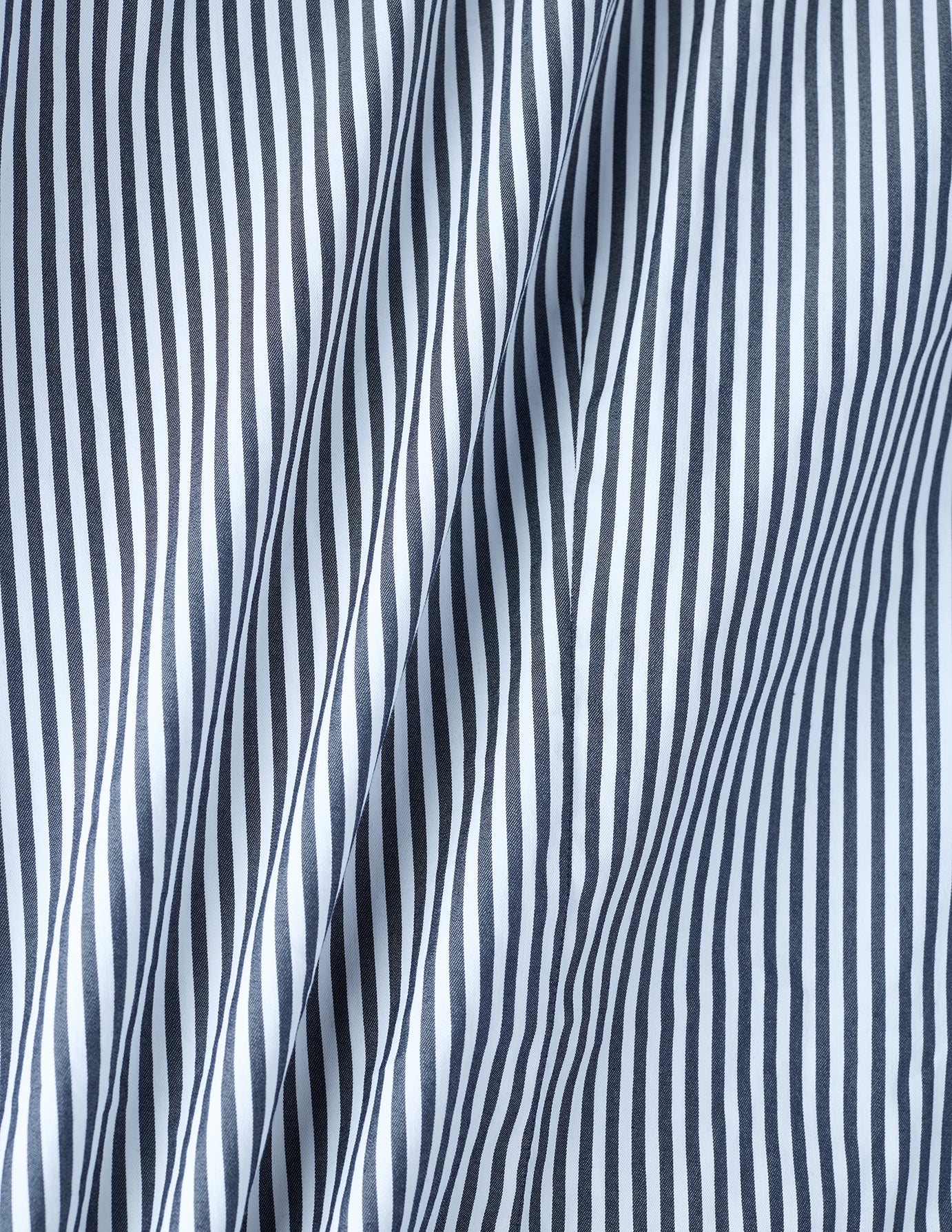 Elevated Shirt Navy Stripe Thin Regular - Image 7