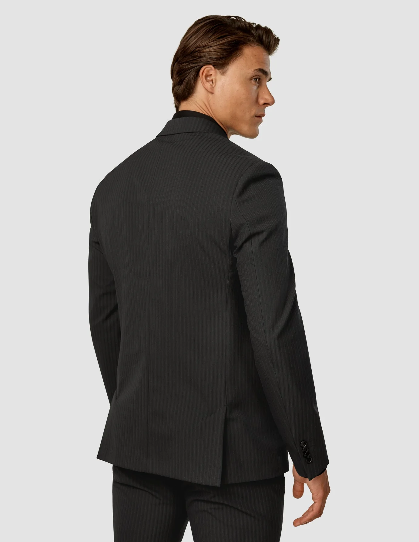 Essential Blazer Regular Asphalt Pinstripe - Image 4