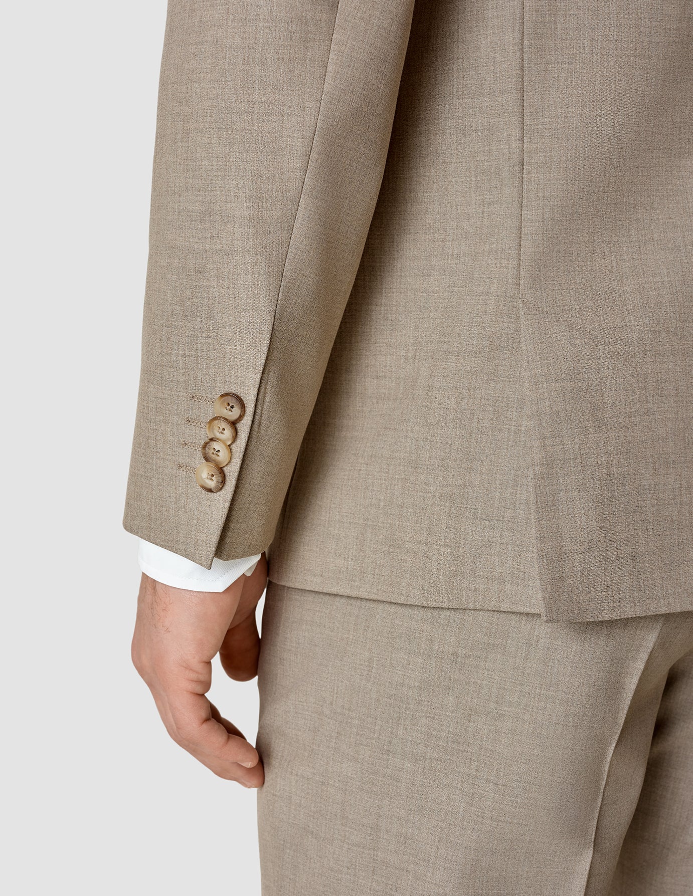 Essential Blazer Beige Melange Regular - Image 6
