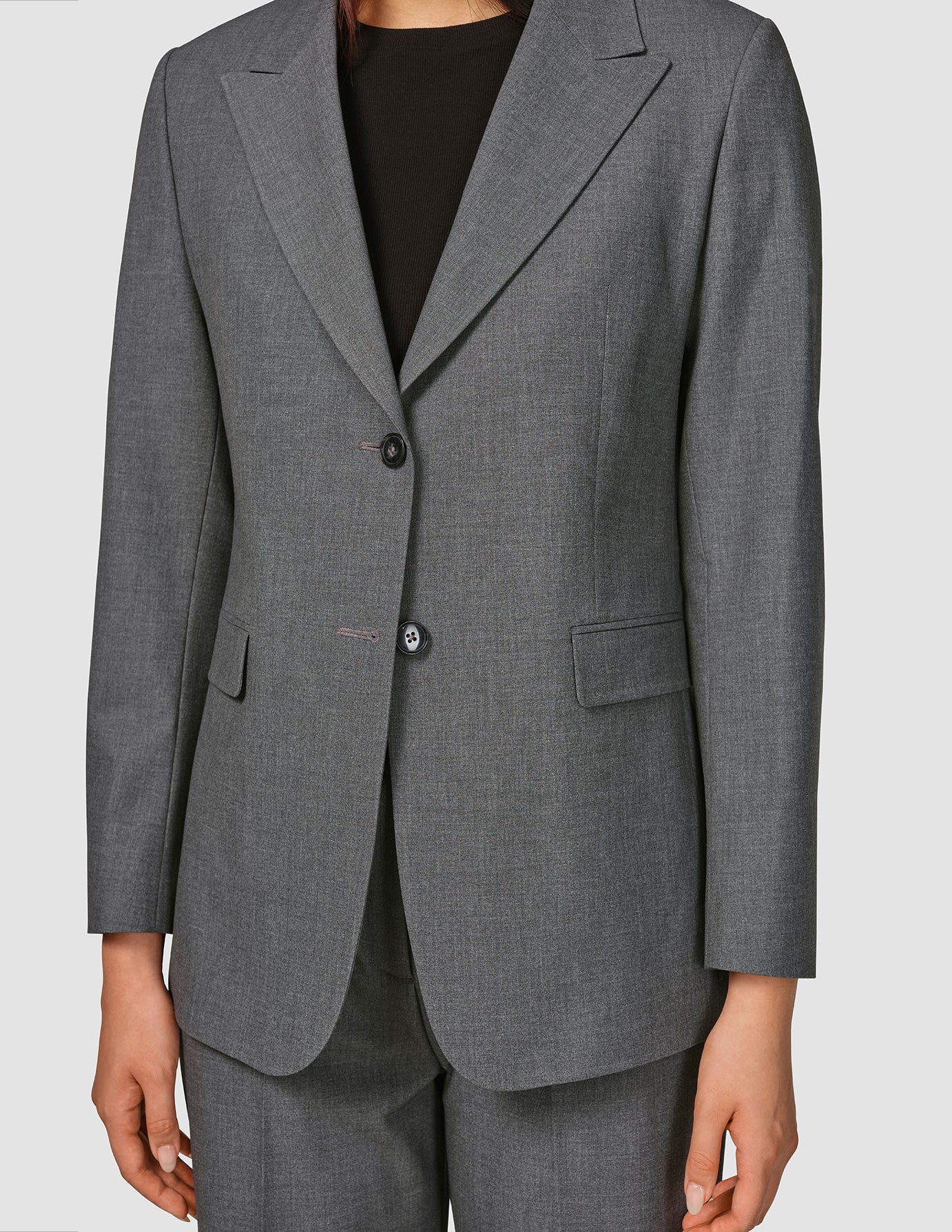 Essential Blazer Dark Grey Melange - Image 6