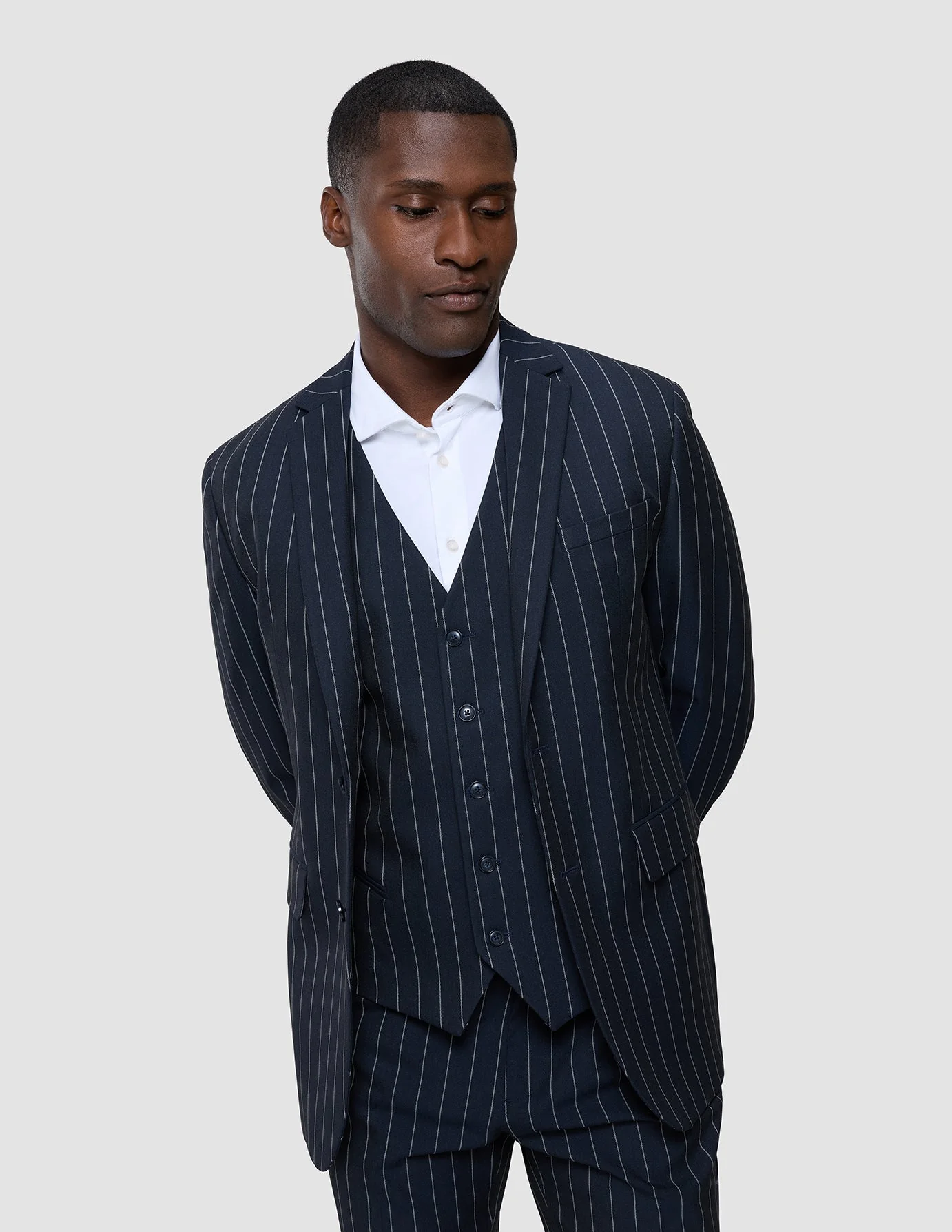 Essential Blazer Navy Stripes Regular - Image 6