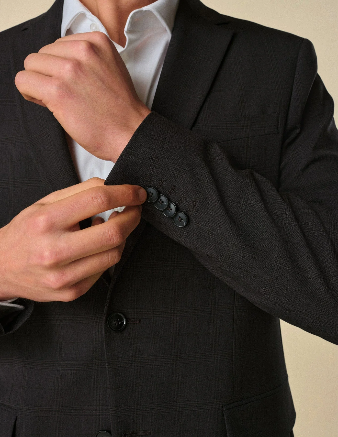 Essential Blazer Regular Black Check - Image 2
