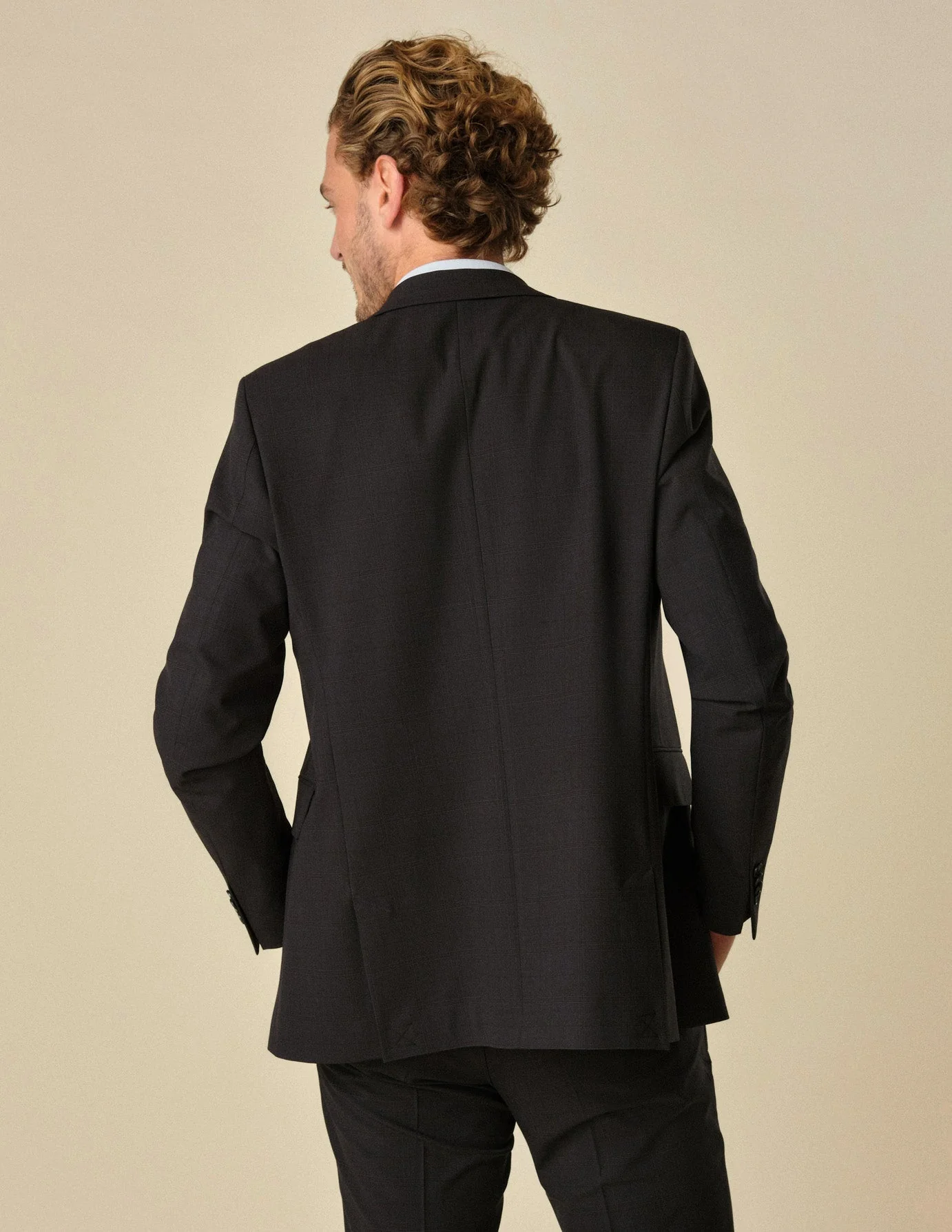 Essential Blazer Regular Black Check - Image 3