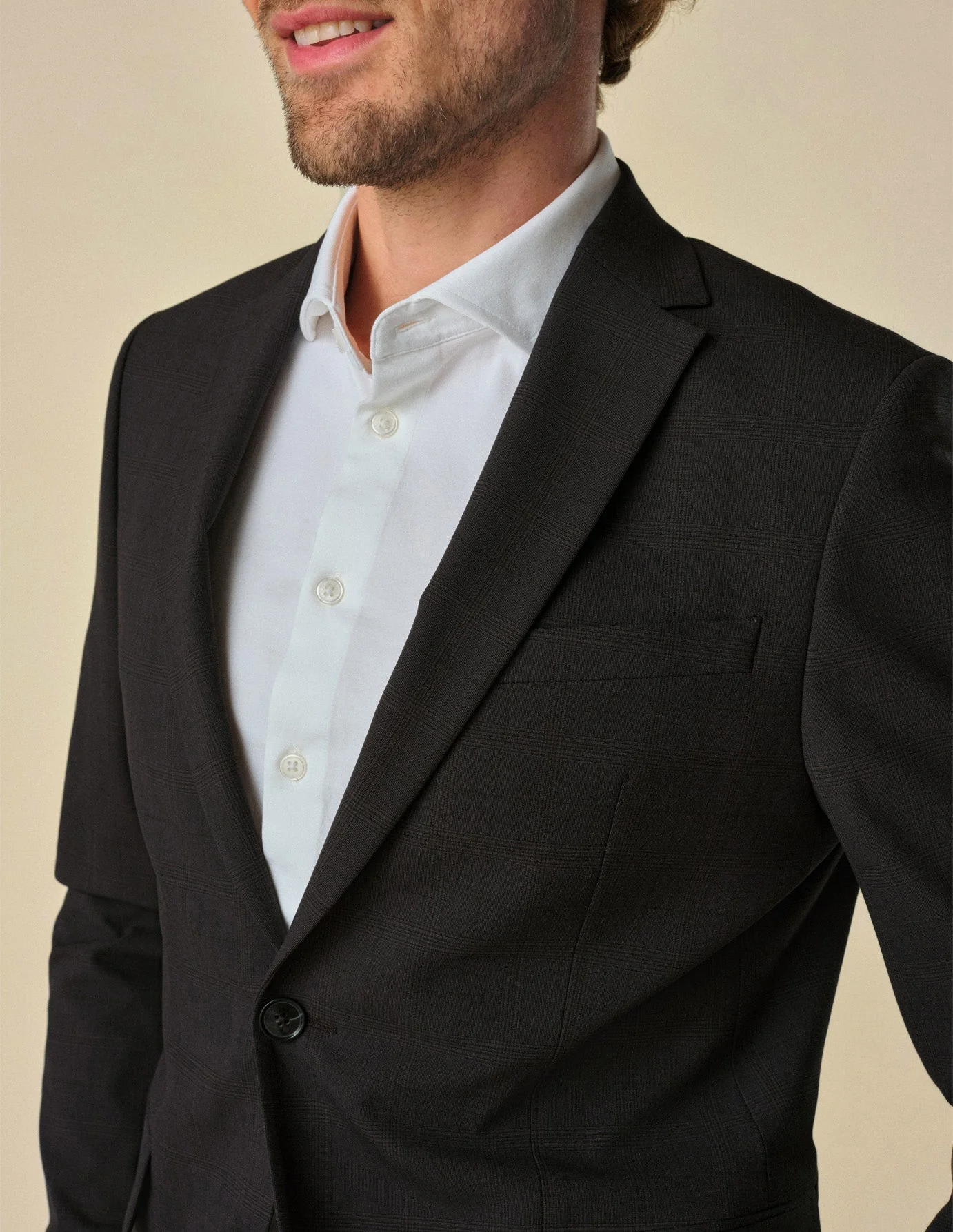 Essential Blazer Regular Black Check - Image 4