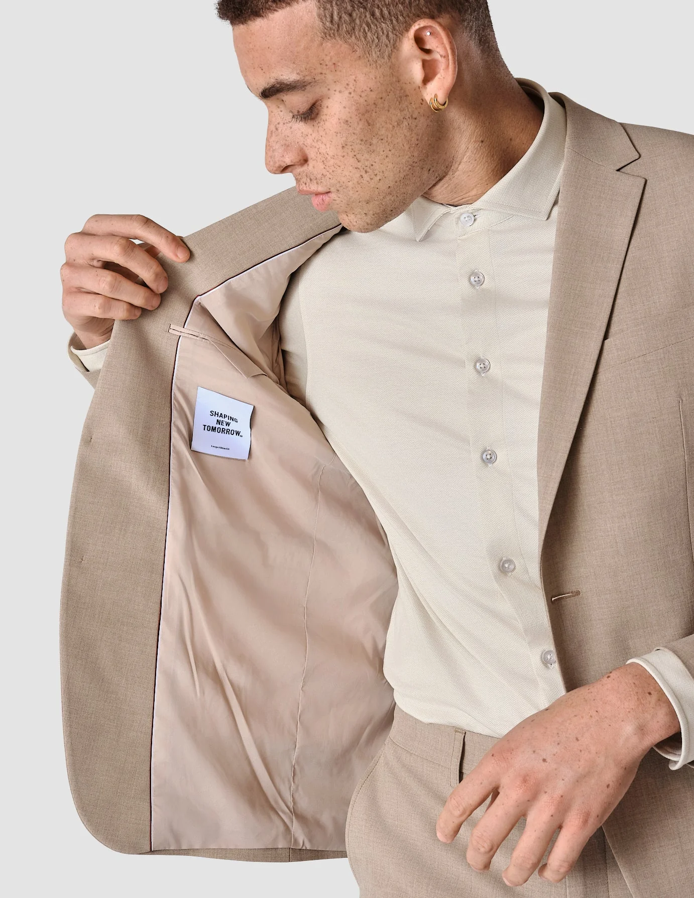 Essential Blazer Regular Sand Grain - Image 7