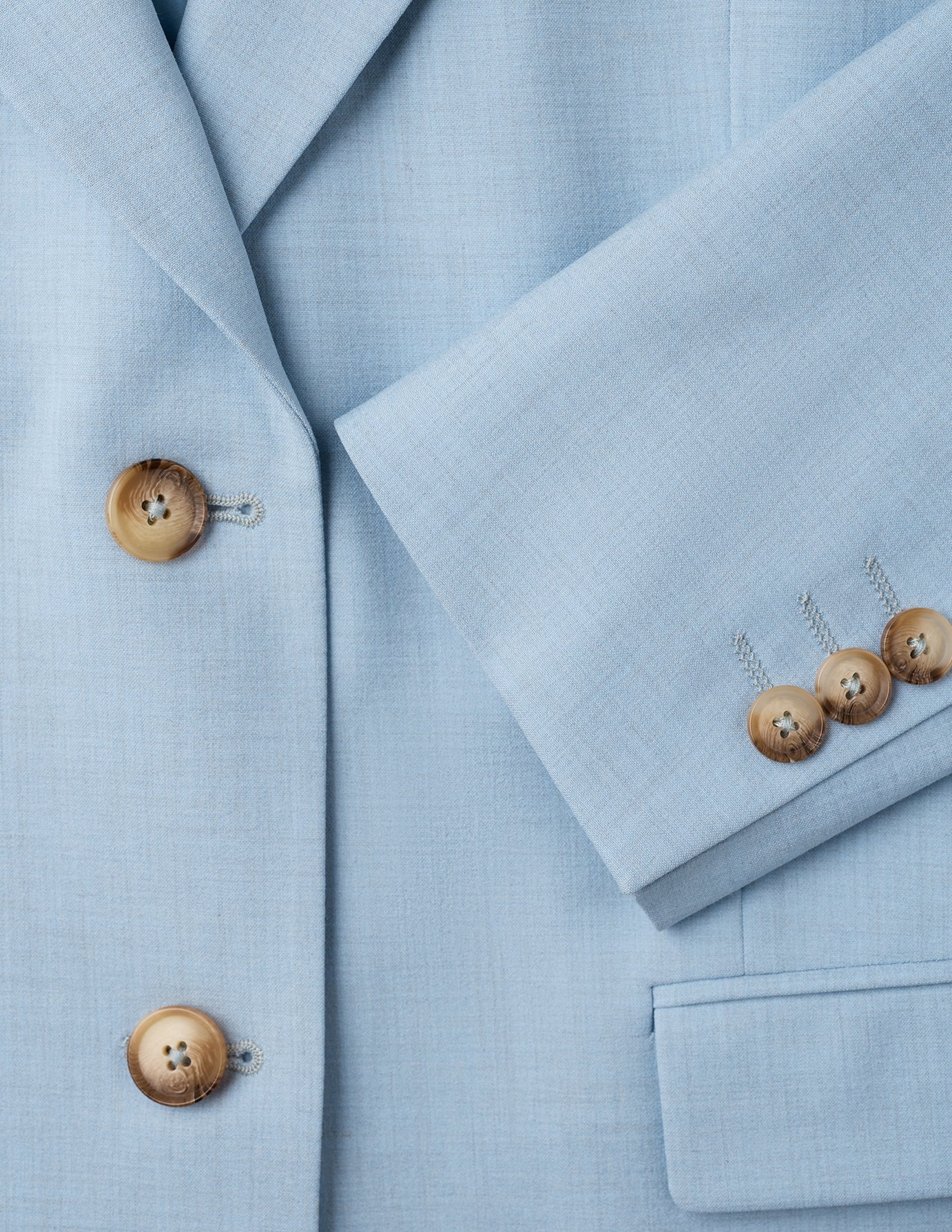 Essential Blazer Sky Blue Melange - Image 7
