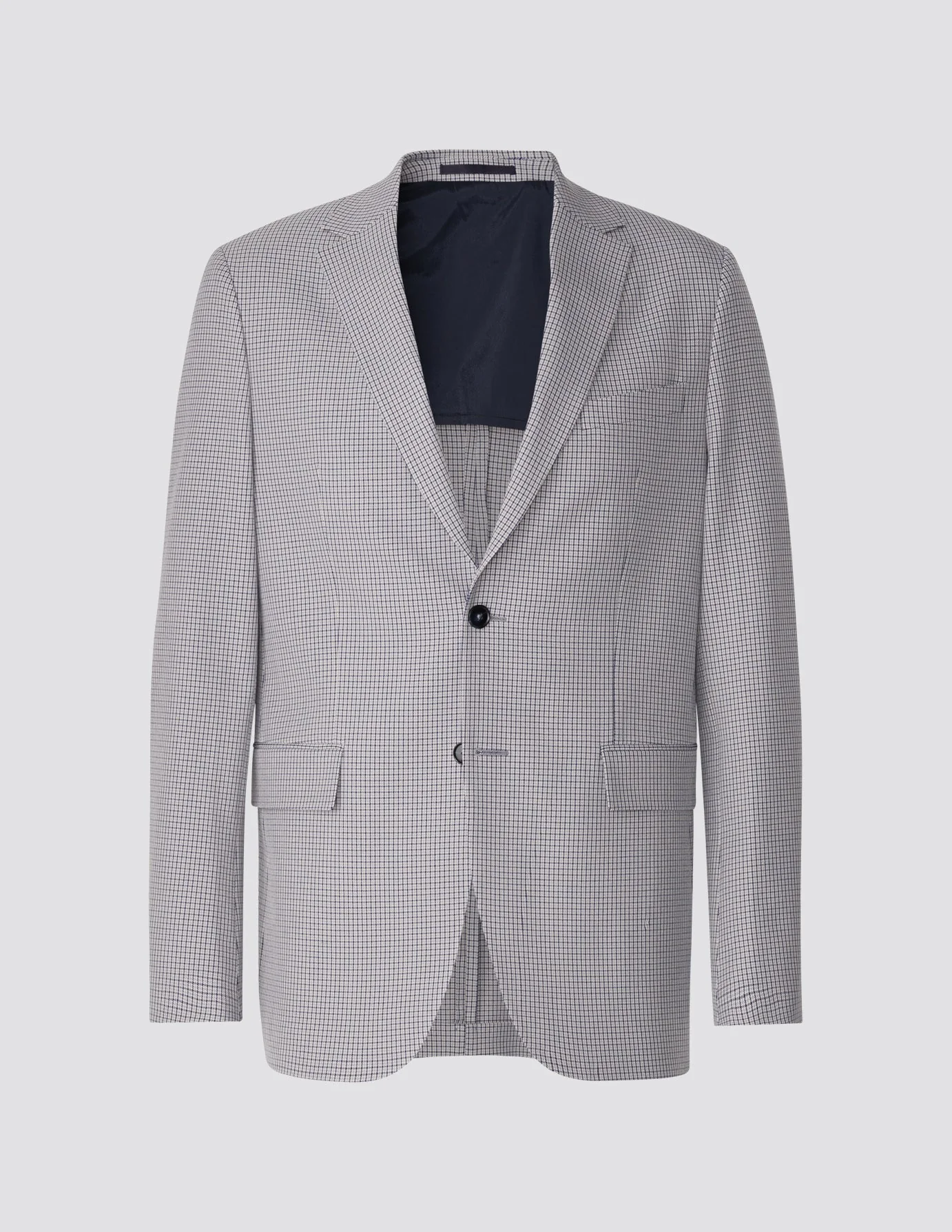 Essential Blazer Slim Duo Check Blue - Image 3