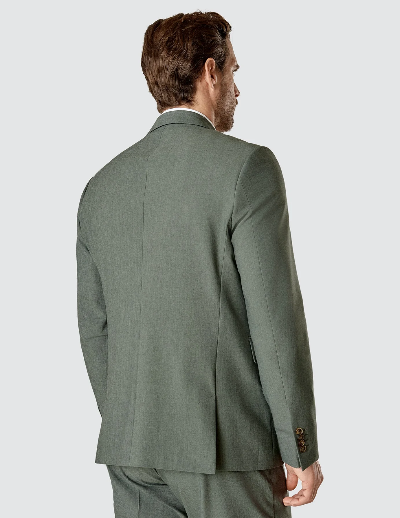 Essential Blazer Slim Green Melange - Image 4