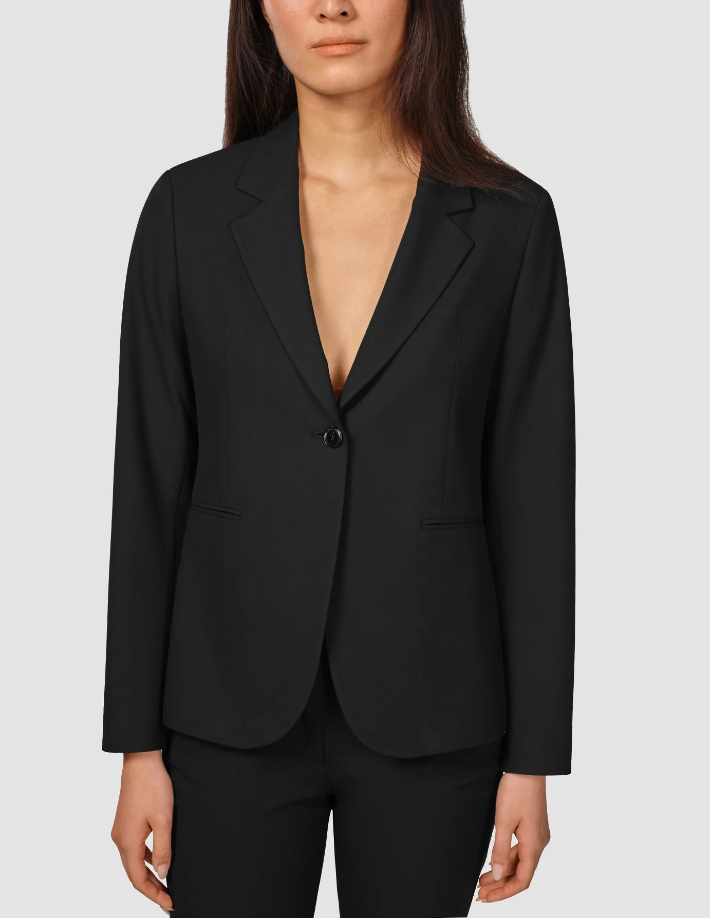 Essential Fitted Blazer Black - Image 5