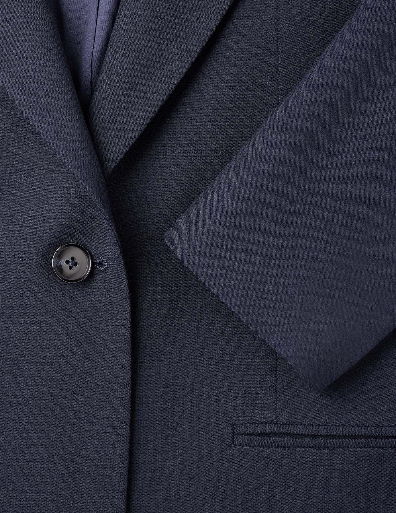 Essential Fitted Blazer Midnight Blue - Image 6