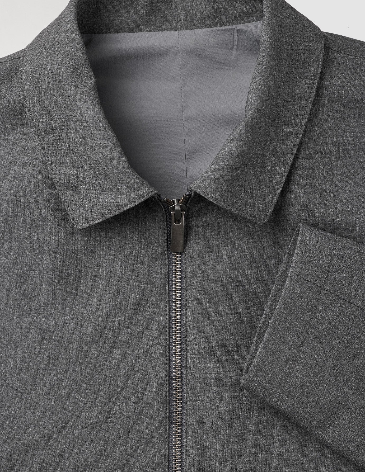 Essential Jacket Dark Grey Melange - Image 7
