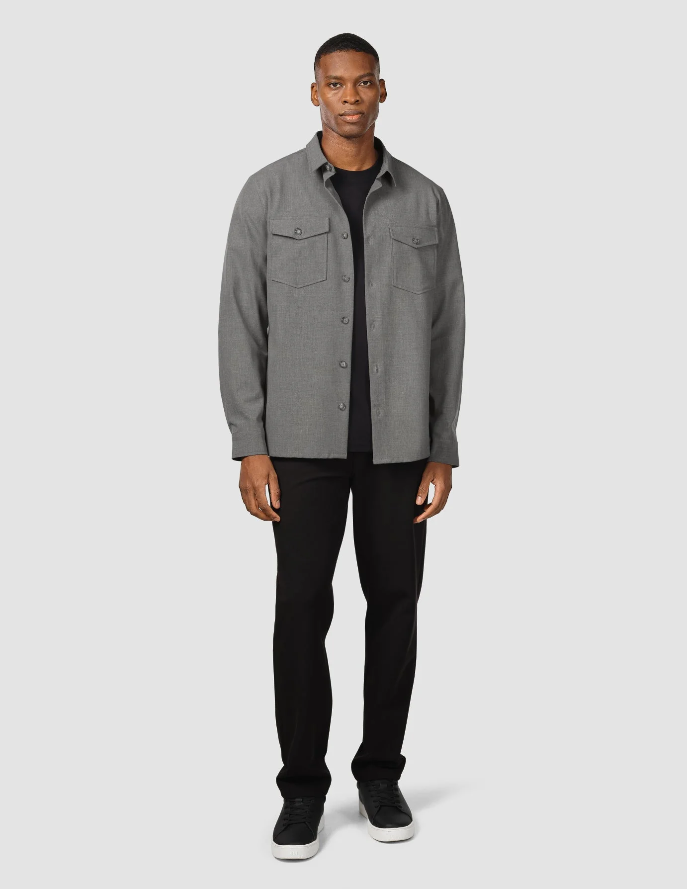 Essential Overshirt Cloud Grey - Image 2