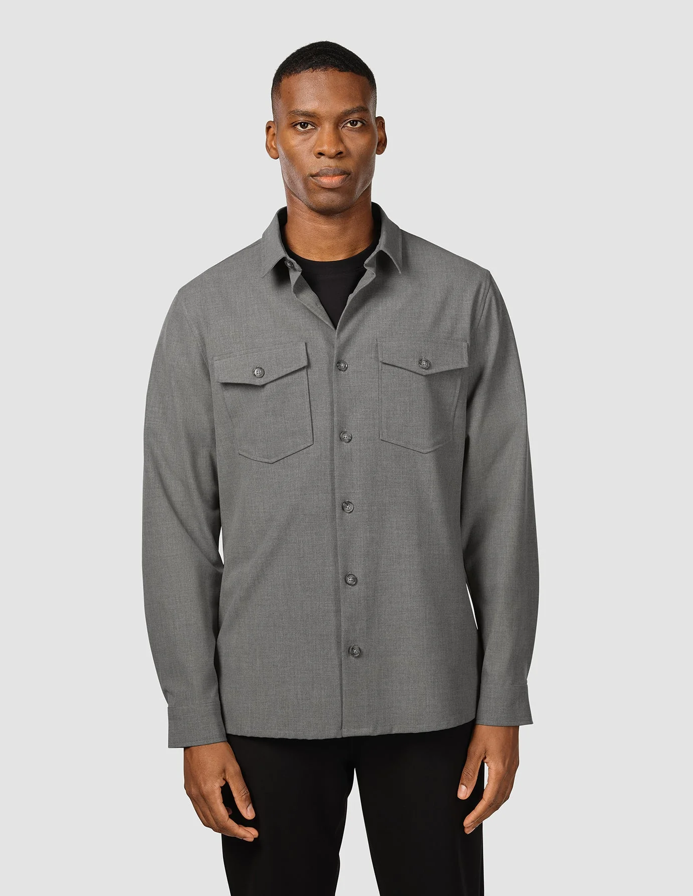 Essential Overshirt Cloud Grey - Image 6