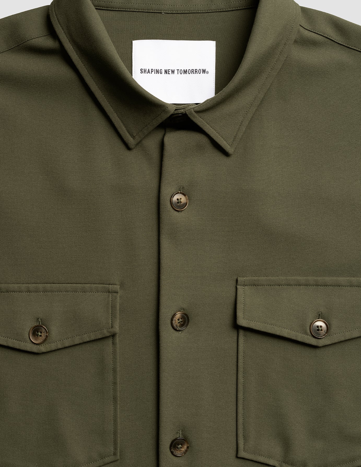 Essential Overshirt Clover Green - Image 7