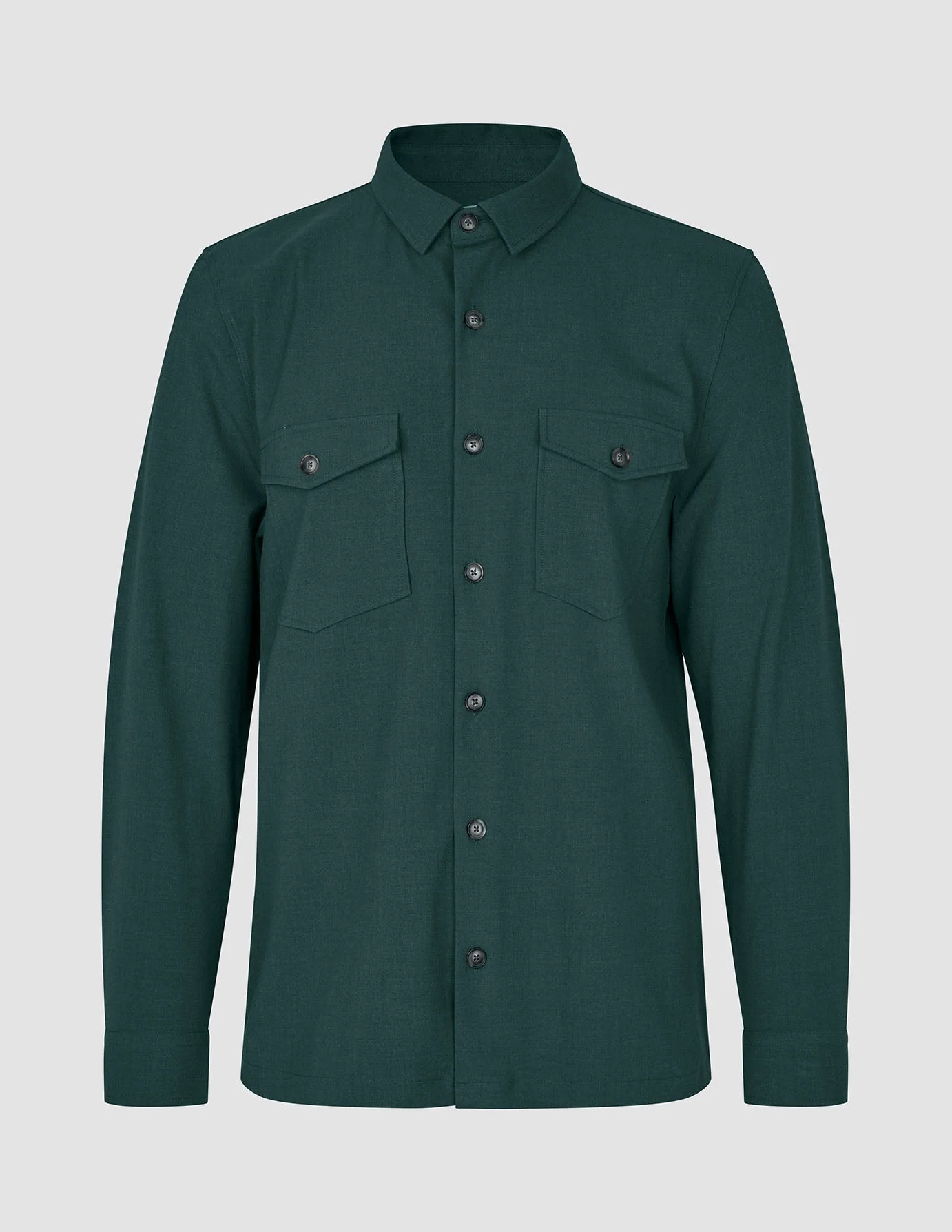 Essential Overshirt Pine Green - Image 3
