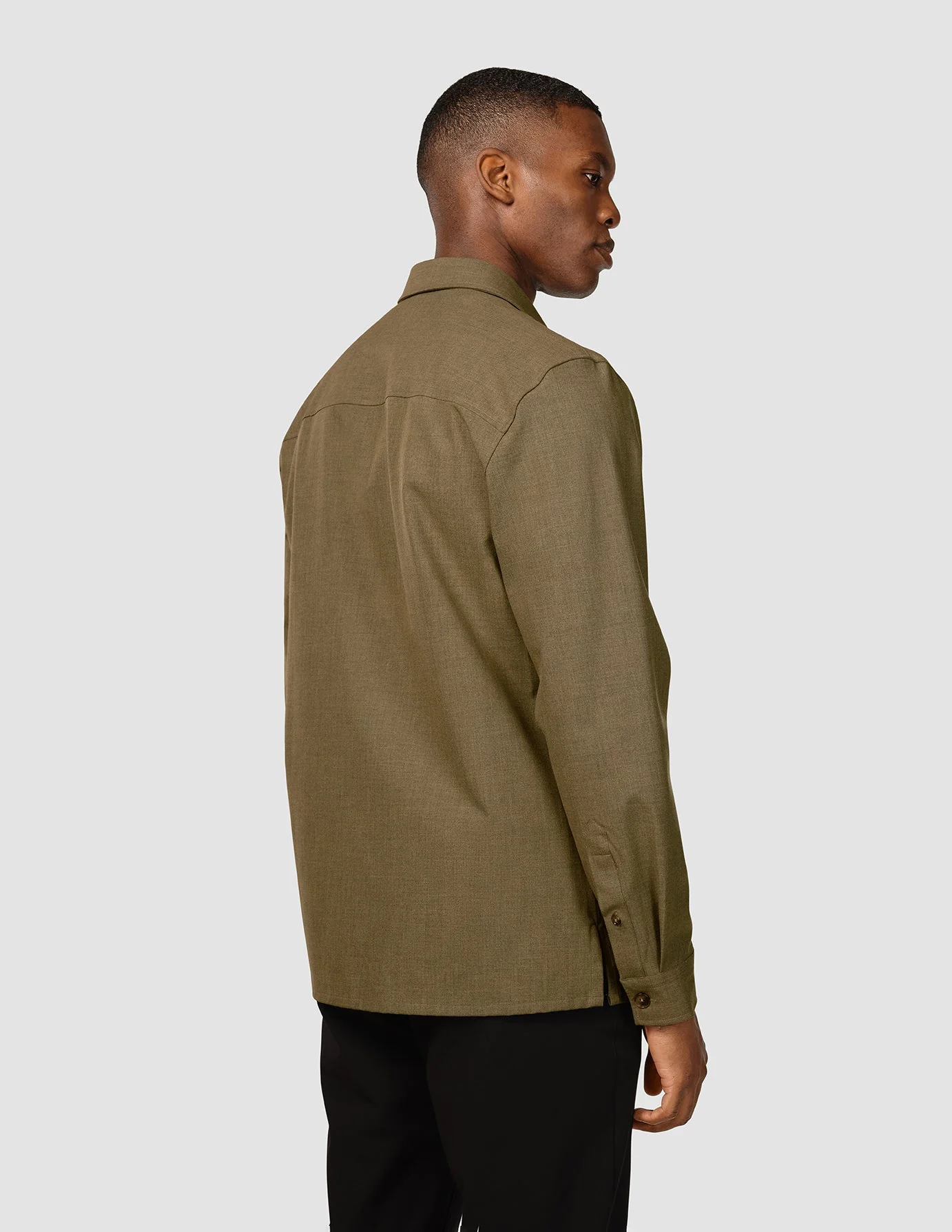 Essential Overshirt Vintage Brown Melange - Image 5