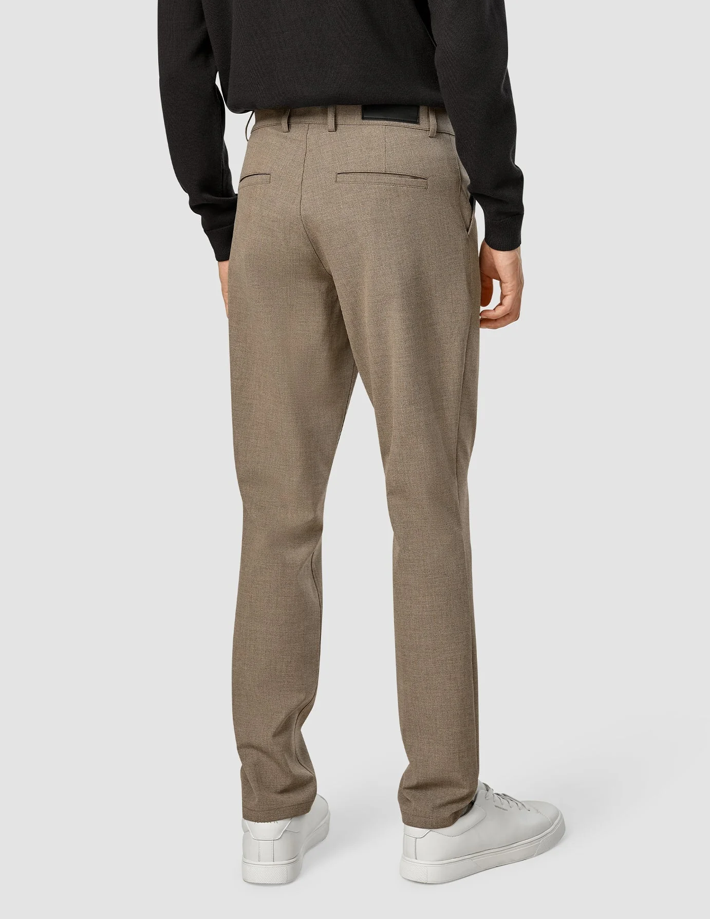 Essential Pants Regular Dark Beige Melange - Image 5