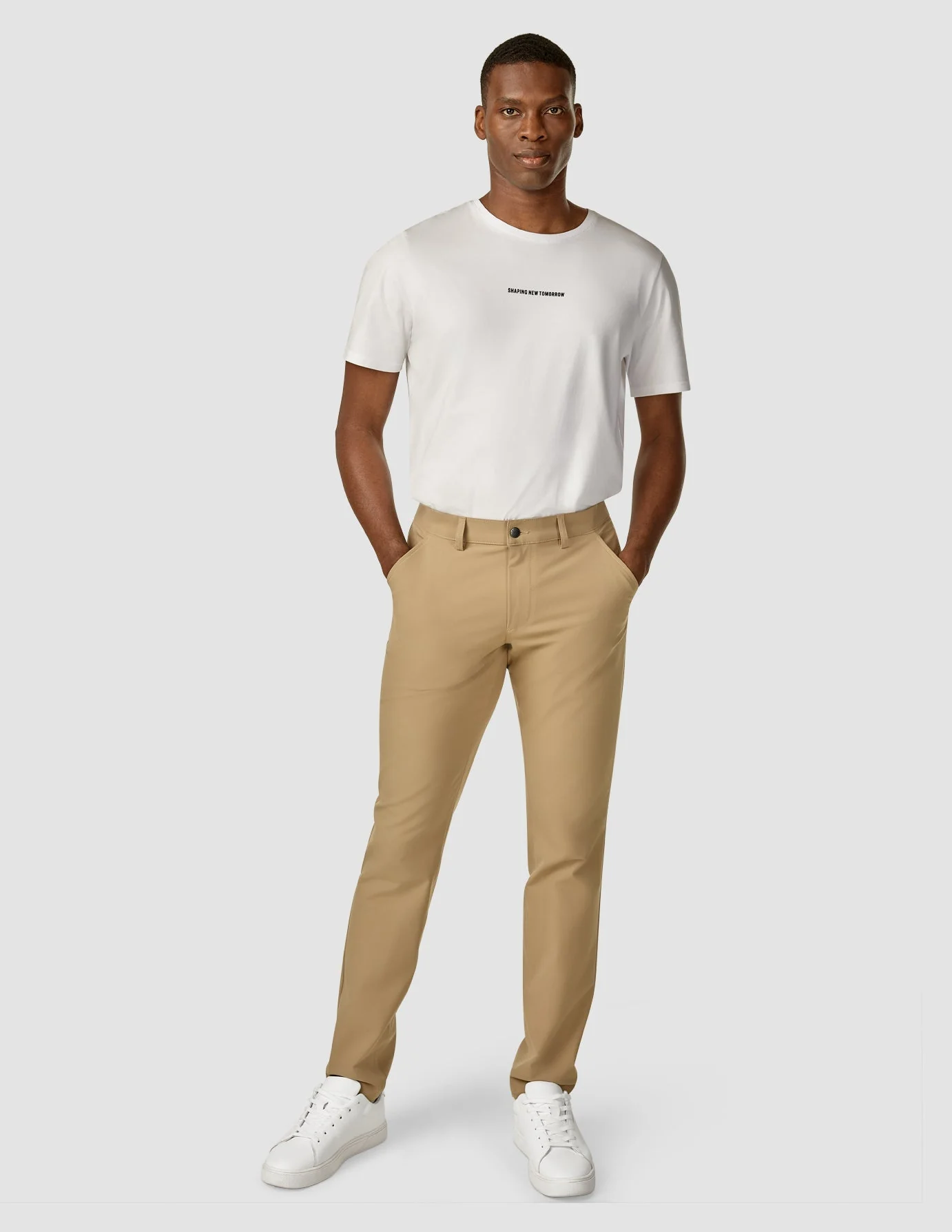 Essential Pants Regular Khaki - Image 2