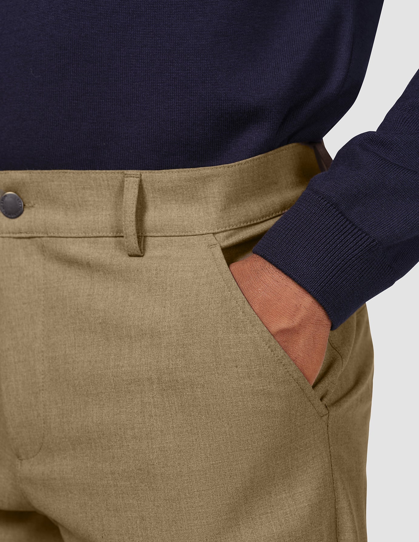 Essential Pants Regular Vintage Brown Melange - Image 6