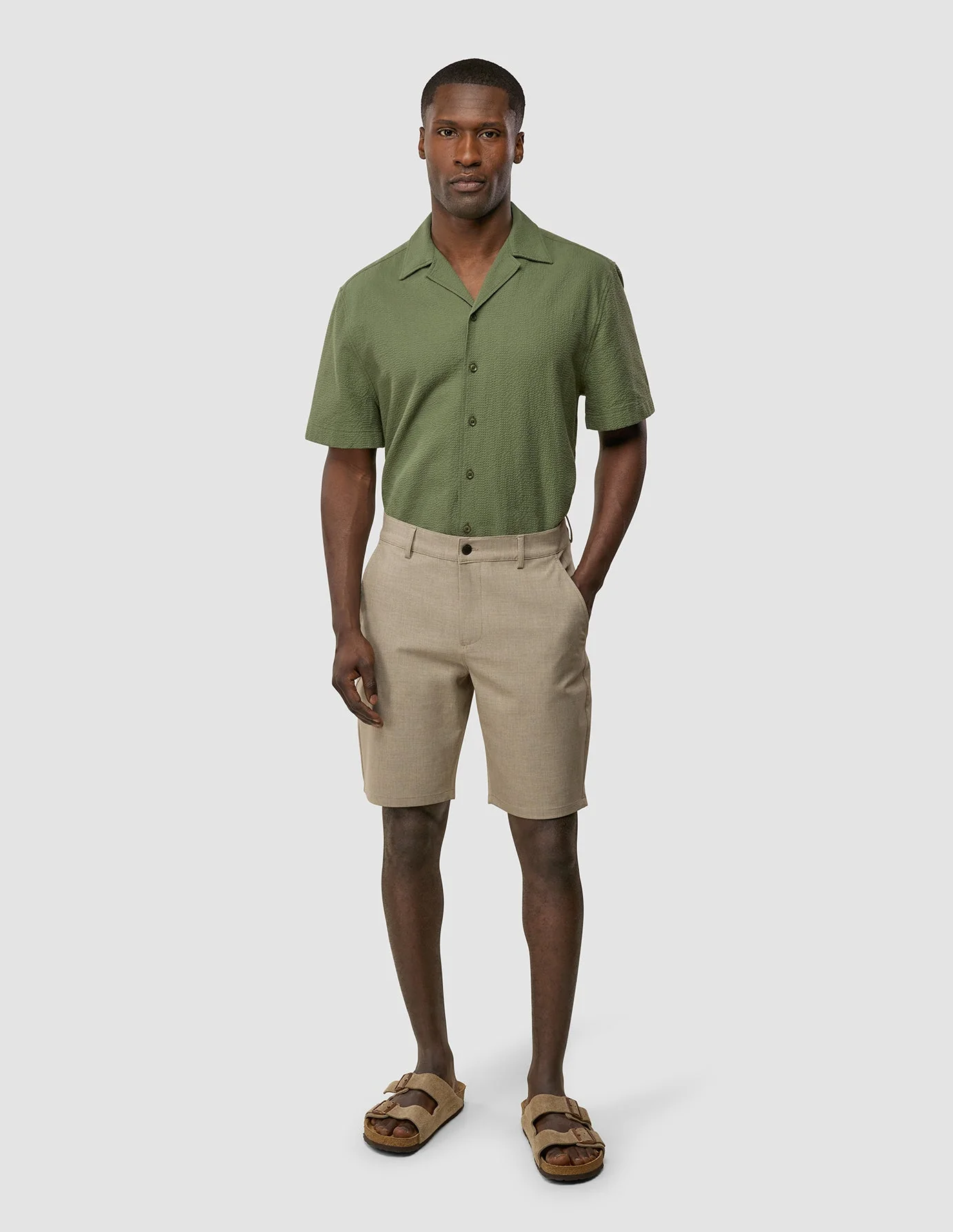 Essential Shorts Beige Melange - Image 2