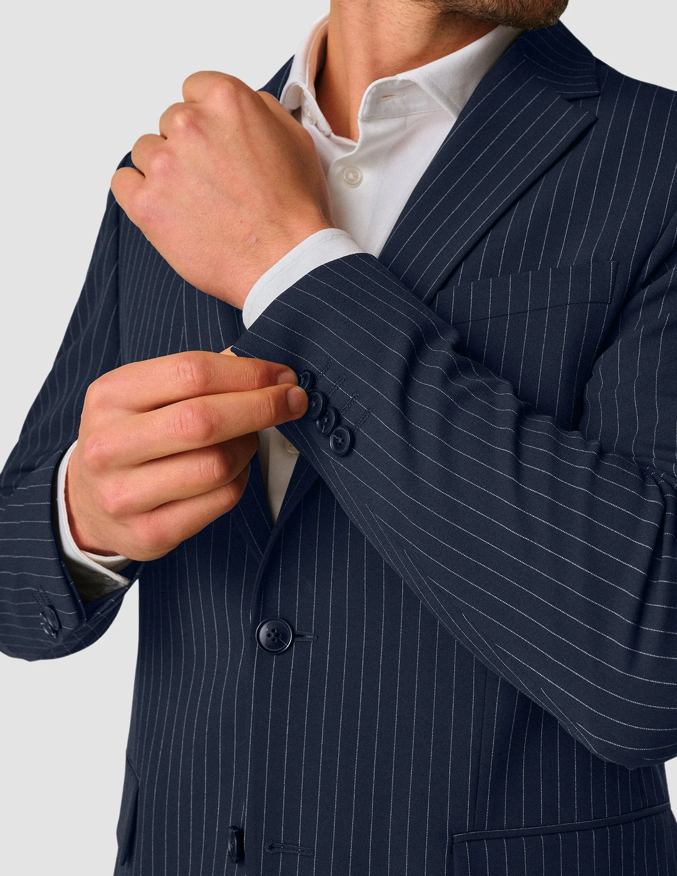 Essential Suit Navy Pinstripe - Image 7