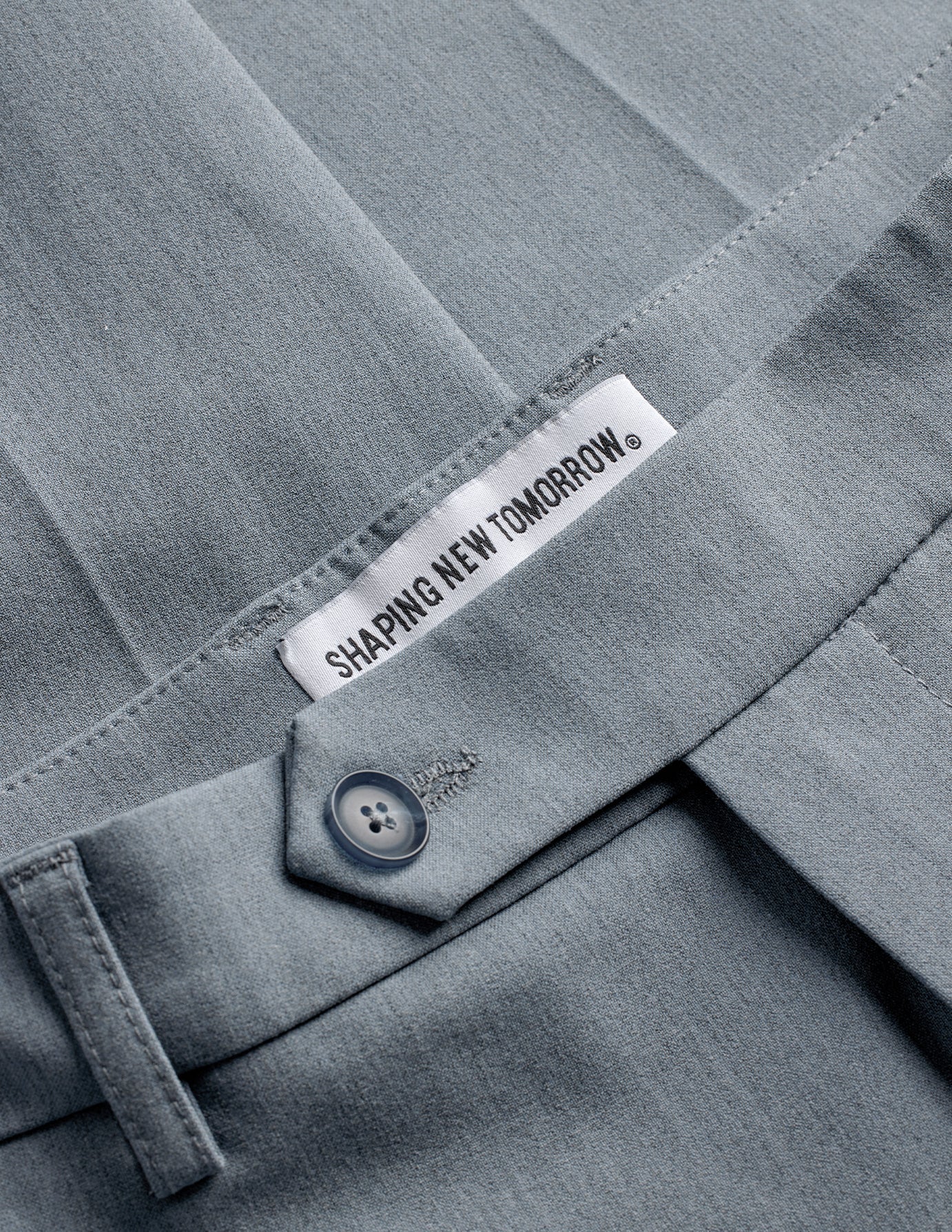 Essential Suit Pants Regular Light Blue Melange - Image 9