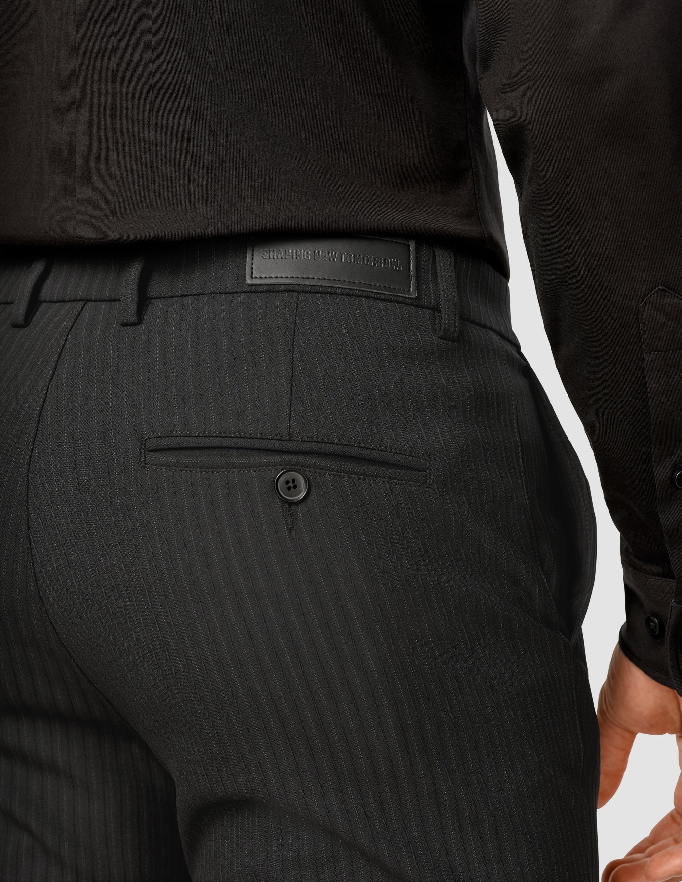 Essential Suit Pants Slim Asphalt Pinstripe - Image 6