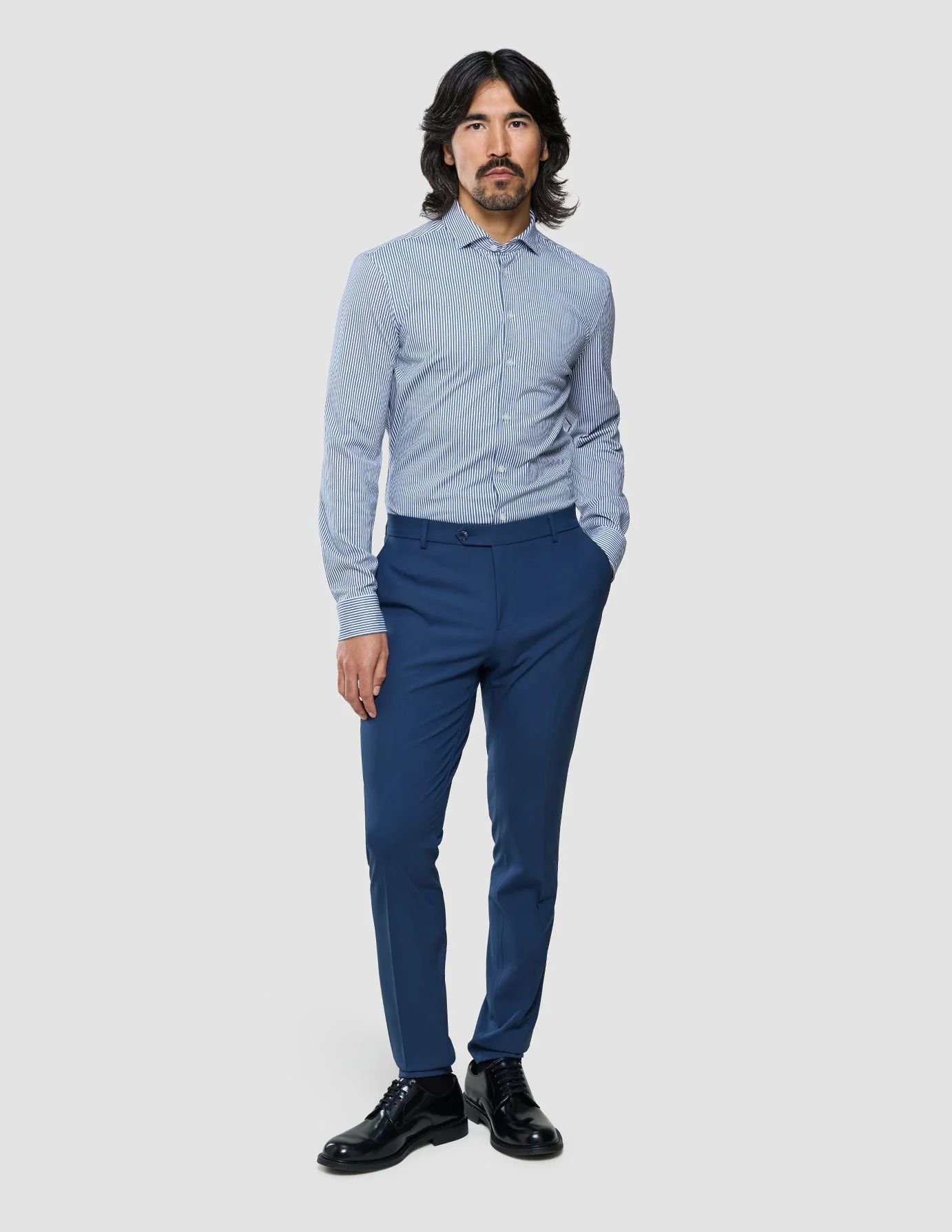 Essential Suit Pants Slim Marine Blue - Image 2